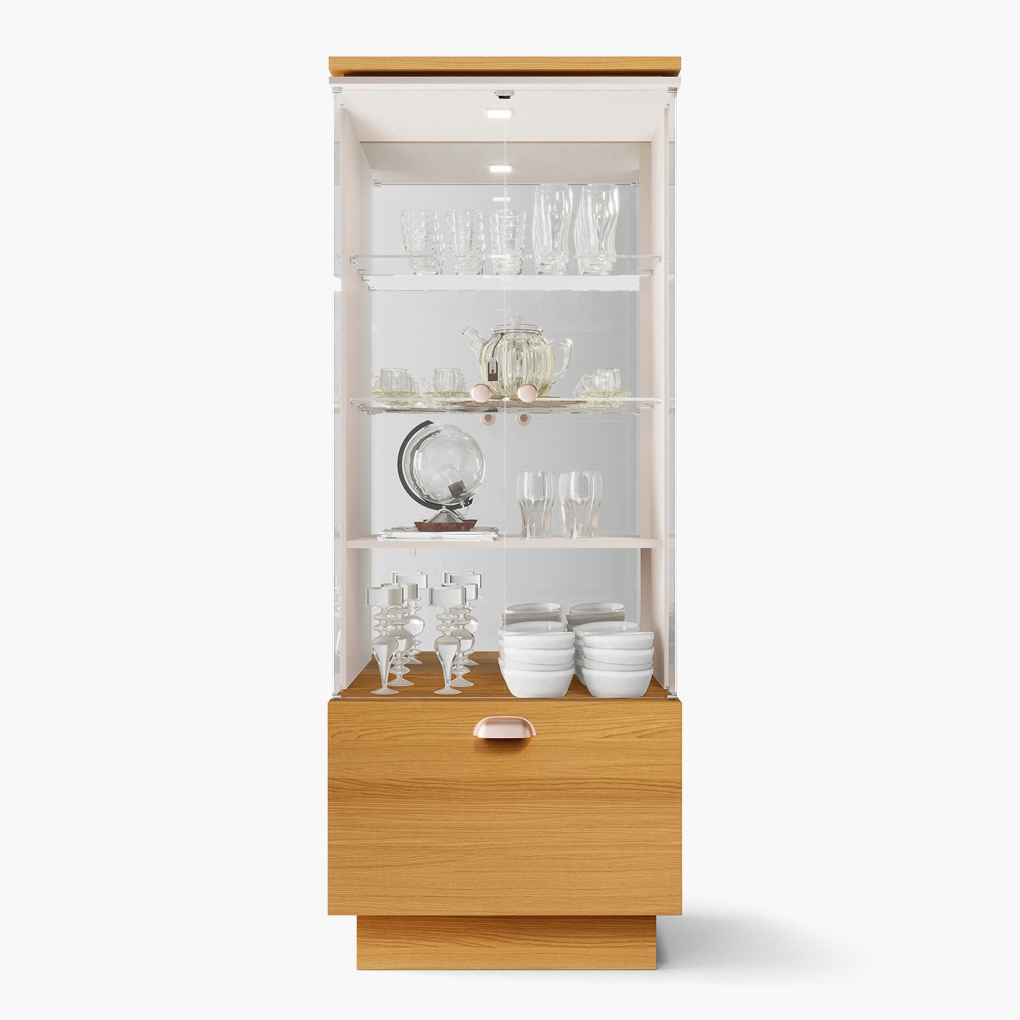 وحدة عرض زجاج بأبواب زجاج من أورا-hbxfurniture-diningroom-barcountersandbarstools-image-3