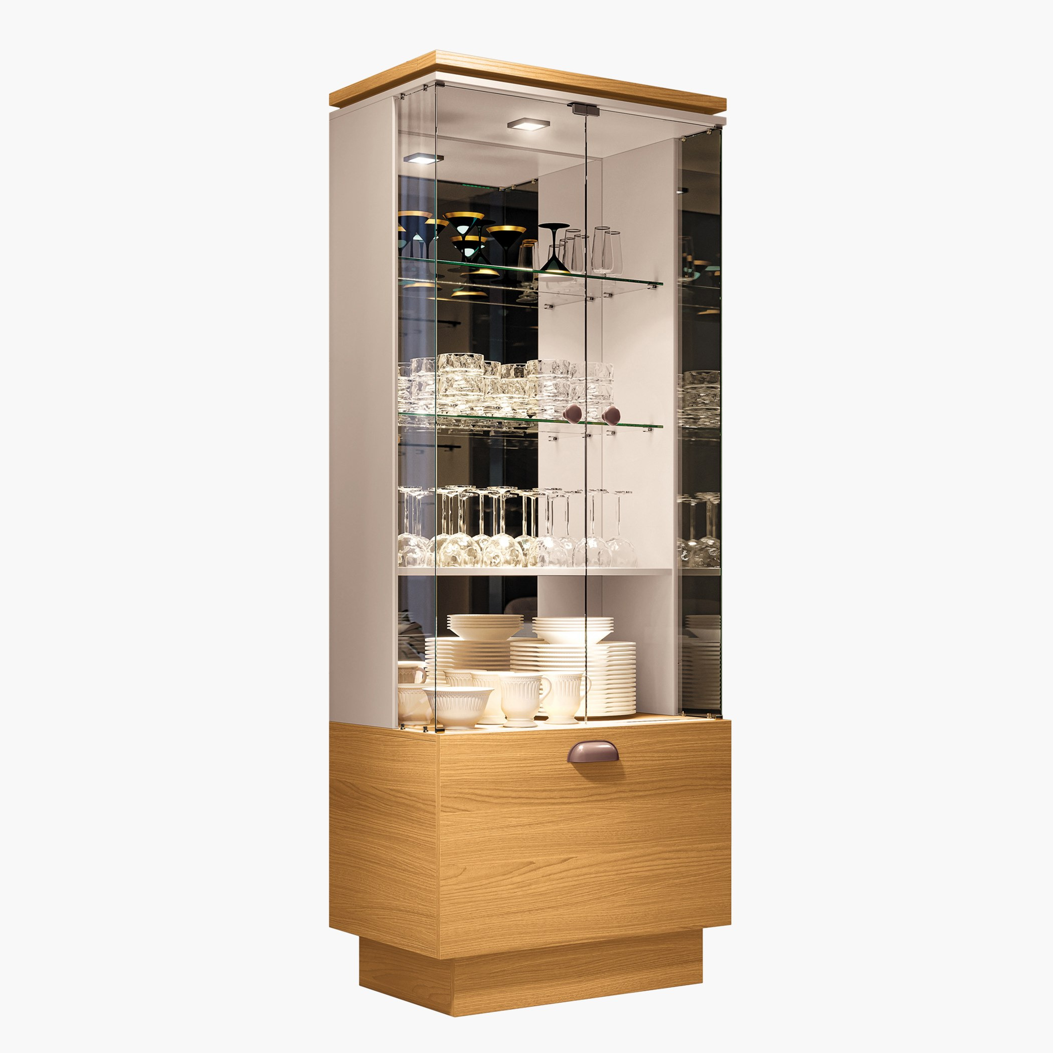 وحدة عرض زجاج بأبواب زجاج من أورا-hbxfurniture-diningroom-barcountersandbarstools-image-4
