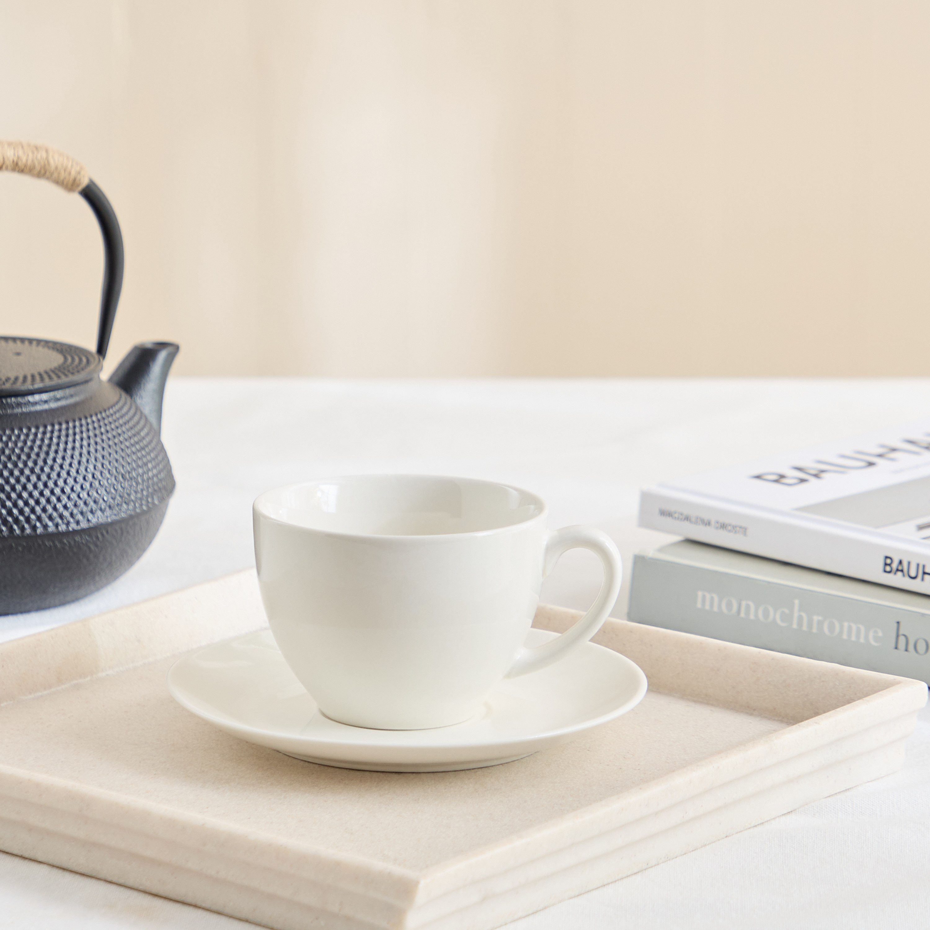 Crimsson Porcelain Tea Cup and Saucer - 260 ml-hbxhomeware-diningandtabletop-coffeeandteasets-image-1