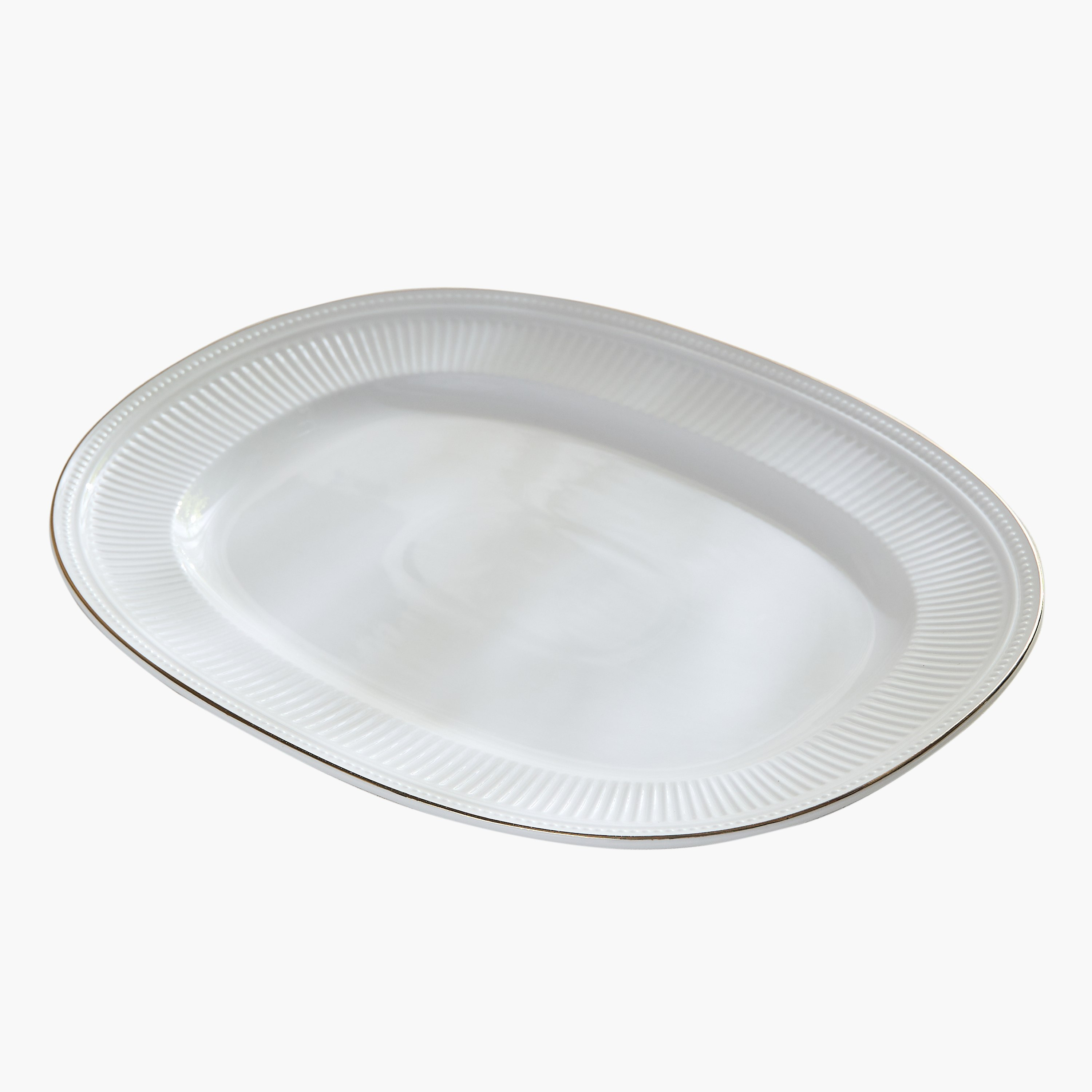 صحن تقديم بتفاصيل ذهبية منقوشة - 35 سم-hbxdecorandfurnishings-tabletop-crockery-image-5