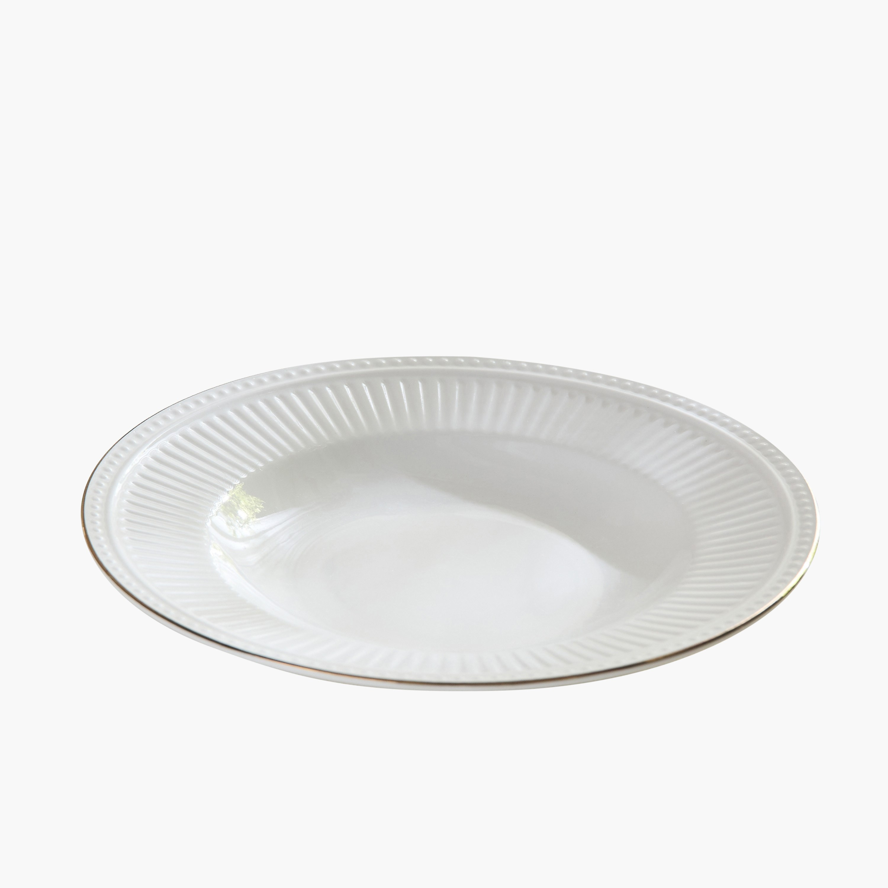 صحن شوربة بتفاصيل ذهبية منقوشة - 22 سم-hbxdecorandfurnishings-tabletop-crockery-image-5
