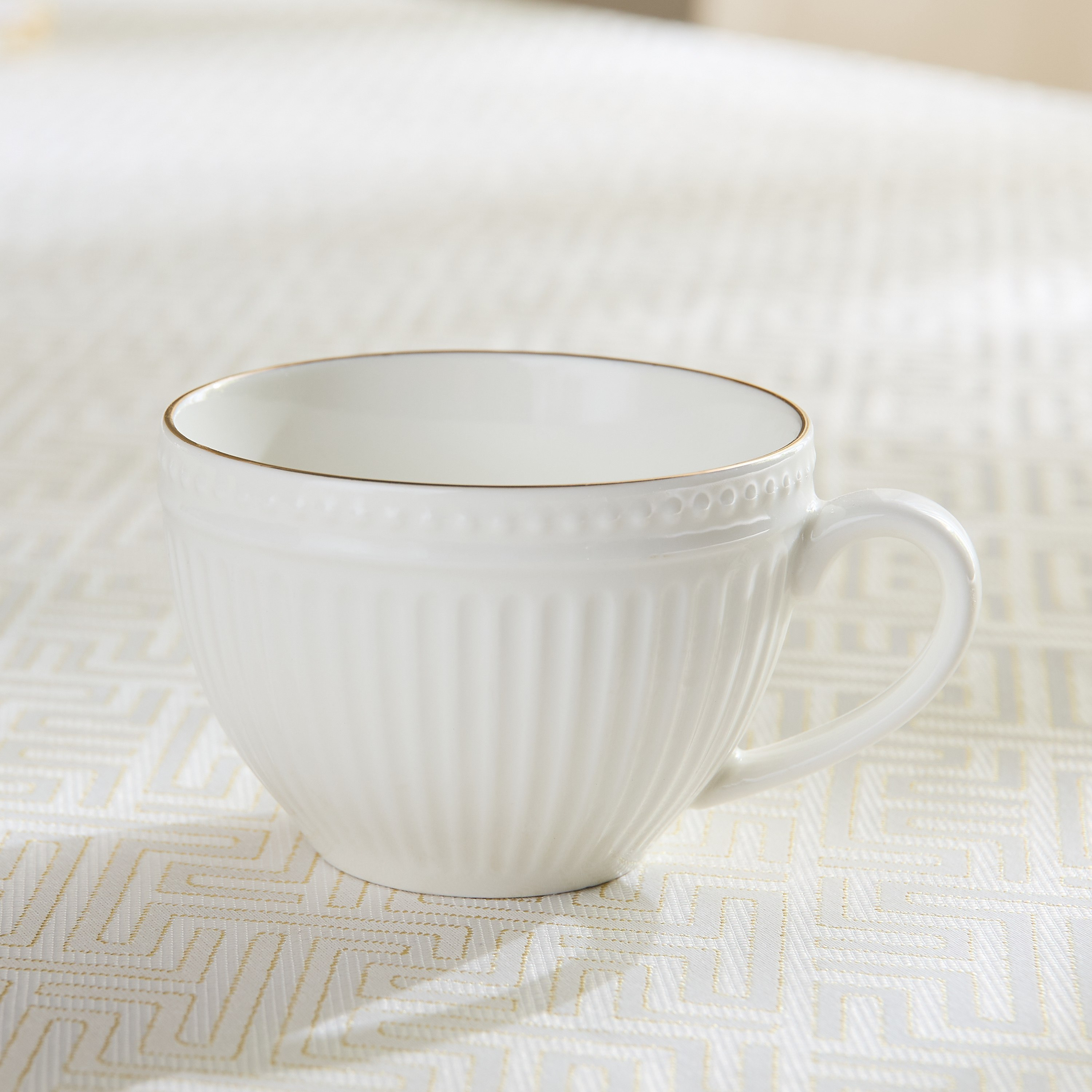 Embossed Gold Line Tea Cup and Saucer - 260ml-hbxhomeware-diningandtabletop-coffeeandteasets-image-3