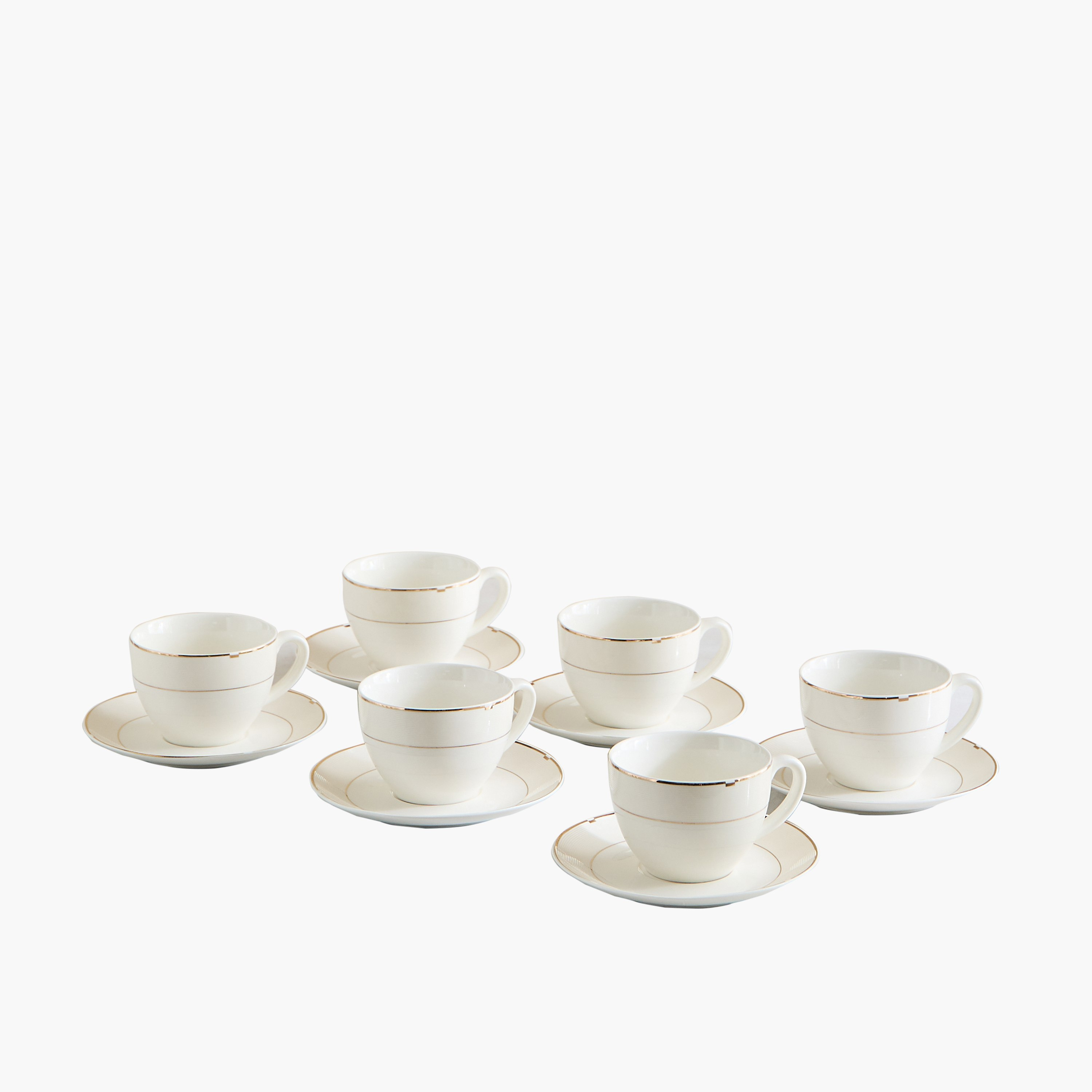 Rib Porcelain 12-Piece Tea Cup and Saucer Set - 260 ml-hbxhomeware-diningandtabletop-coffeeandteasets-image-5