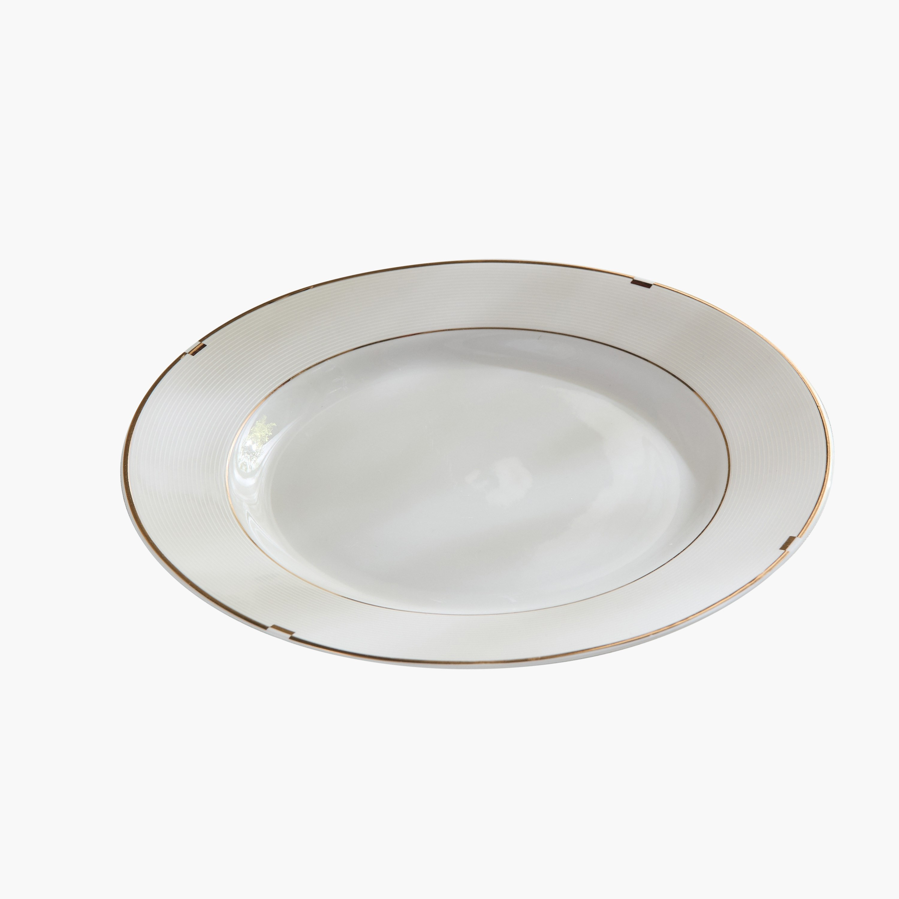 Gold Rib Dinner Plate - 26.5 cm-hbxdecorandfurnishings-tabletop-crockery-image-5