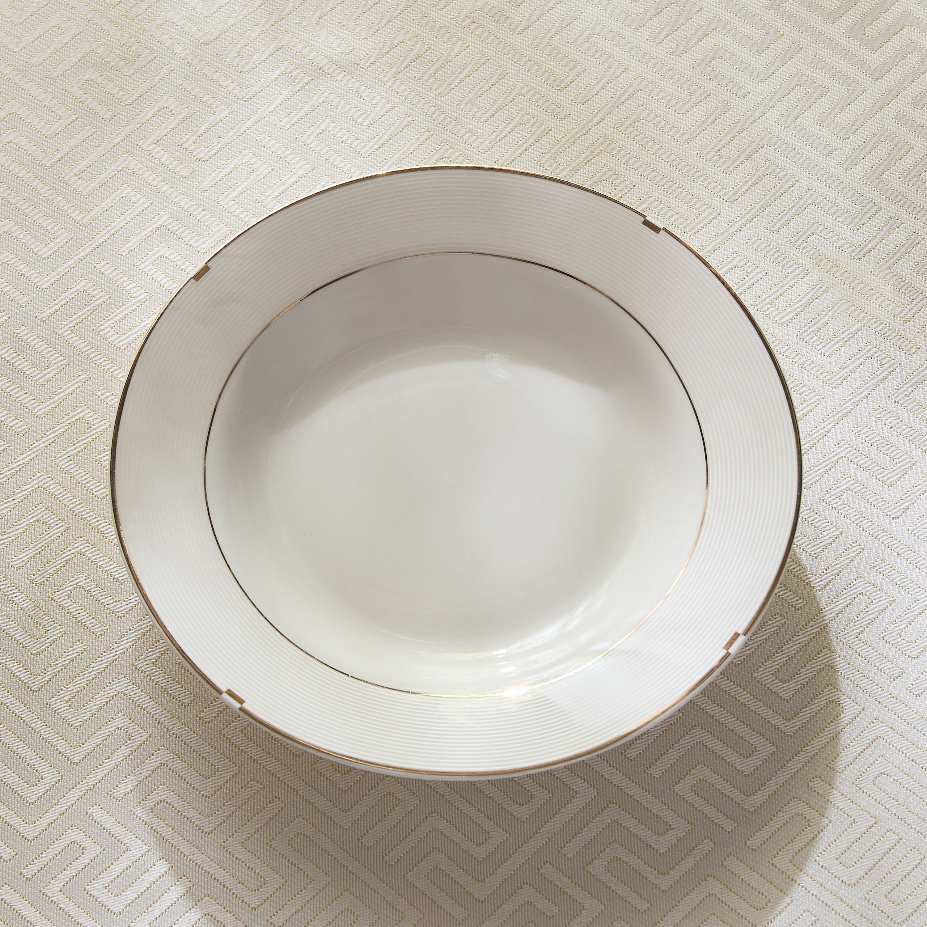 Rib Porcelain Soup Plate - 20 cm-hbxdecorandfurnishings-tabletop-crockery-image-2