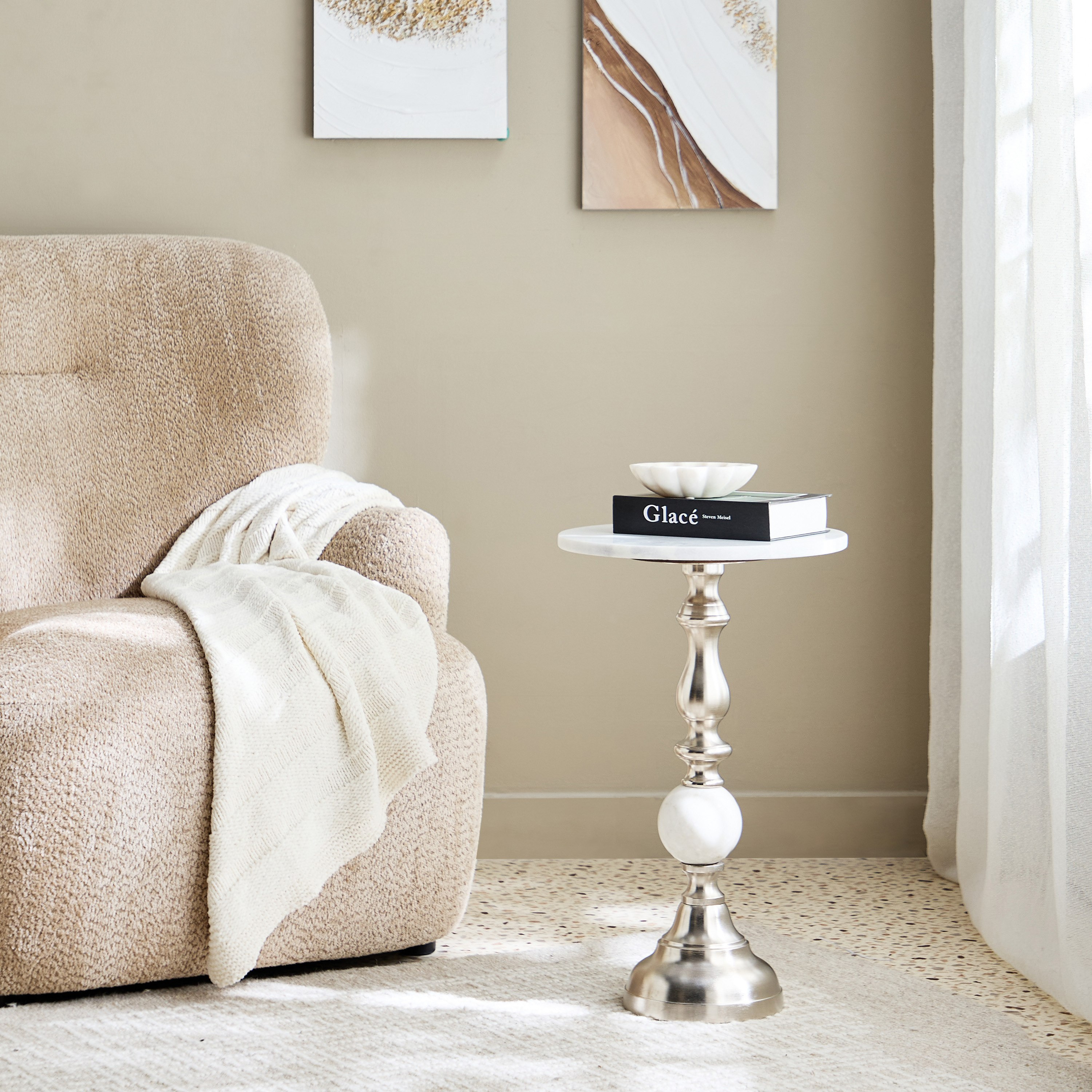 طاولة بسطح من الرخام الأصلي - كادي من كافون-hbxfurniture-livingroom-endtables-image-4