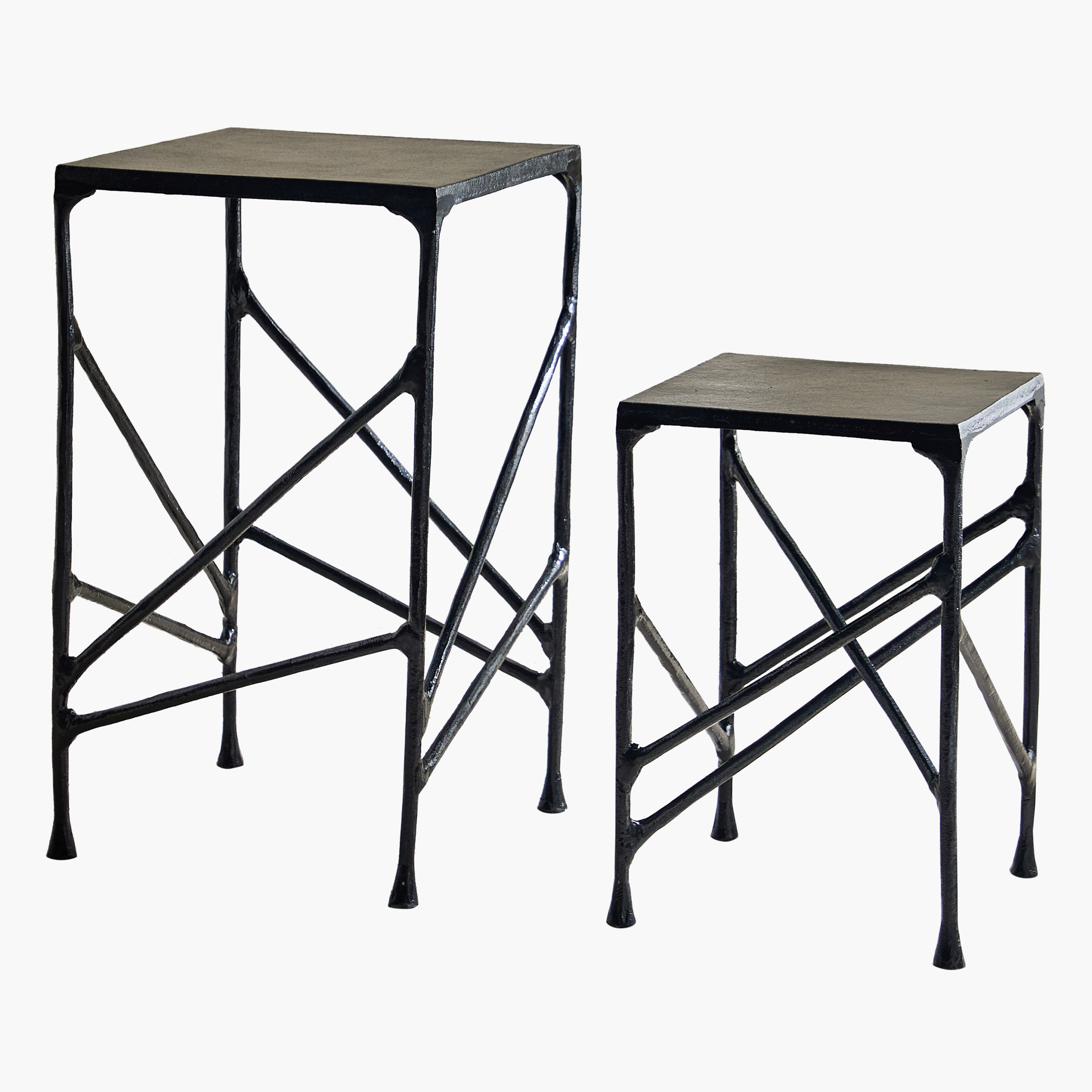 Vendra Dario 2-Piece Metal Casted Nesting Table Set-hbxfurniture-livingroom-nestingtables-image-7