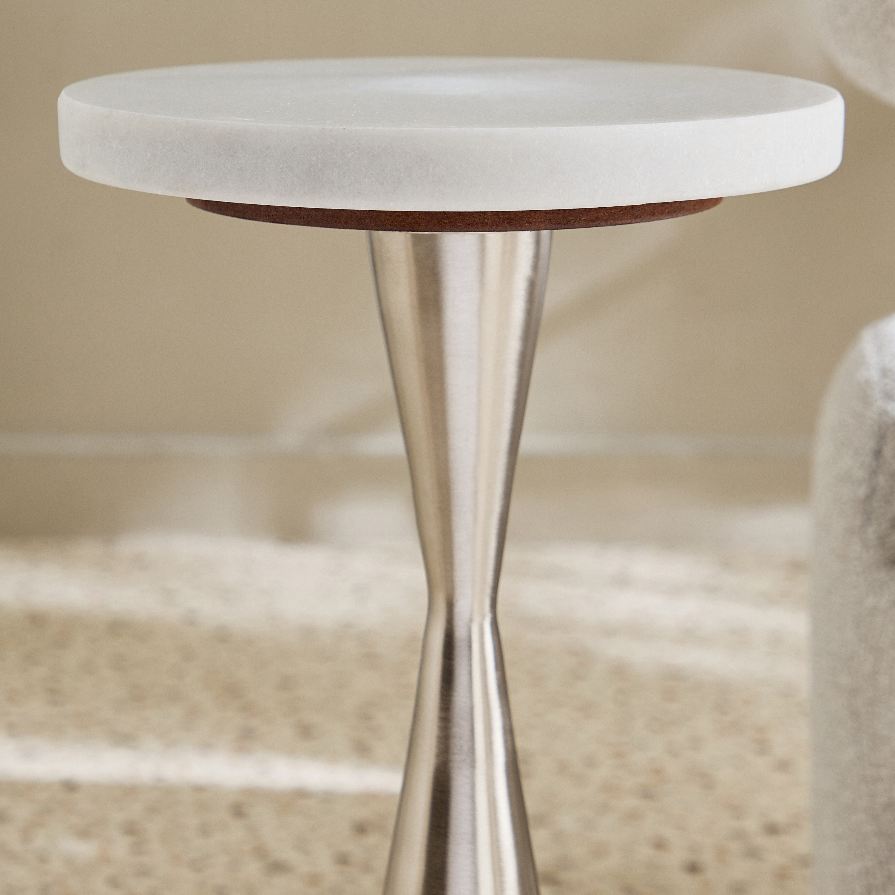Cavon Jamie Genuine Marble Top Accent Table-hbxfurniture-livingroom-endtables-image-3
