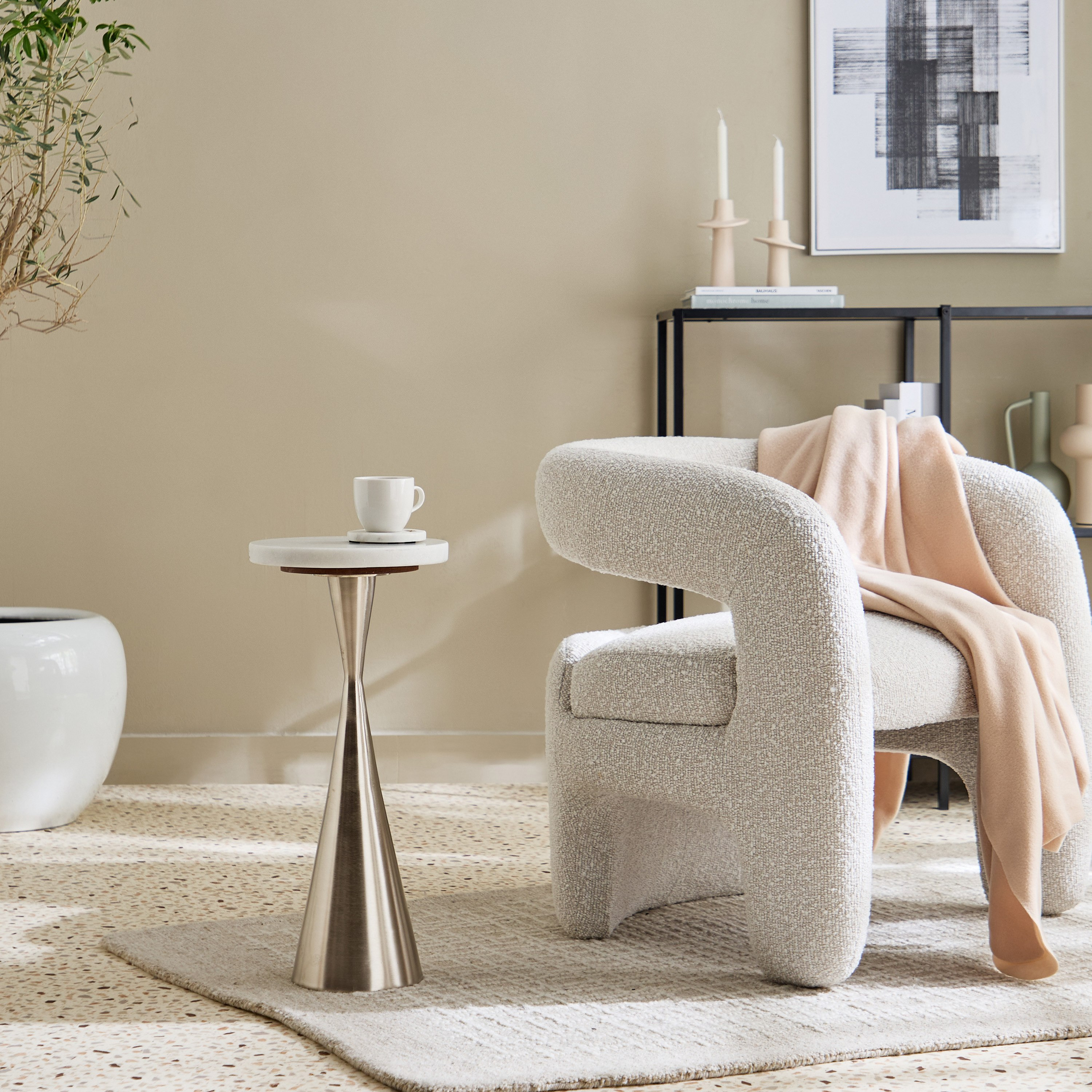 Cavon Jamie Genuine Marble Top Accent Table-hbxfurniture-livingroom-endtables-image-4