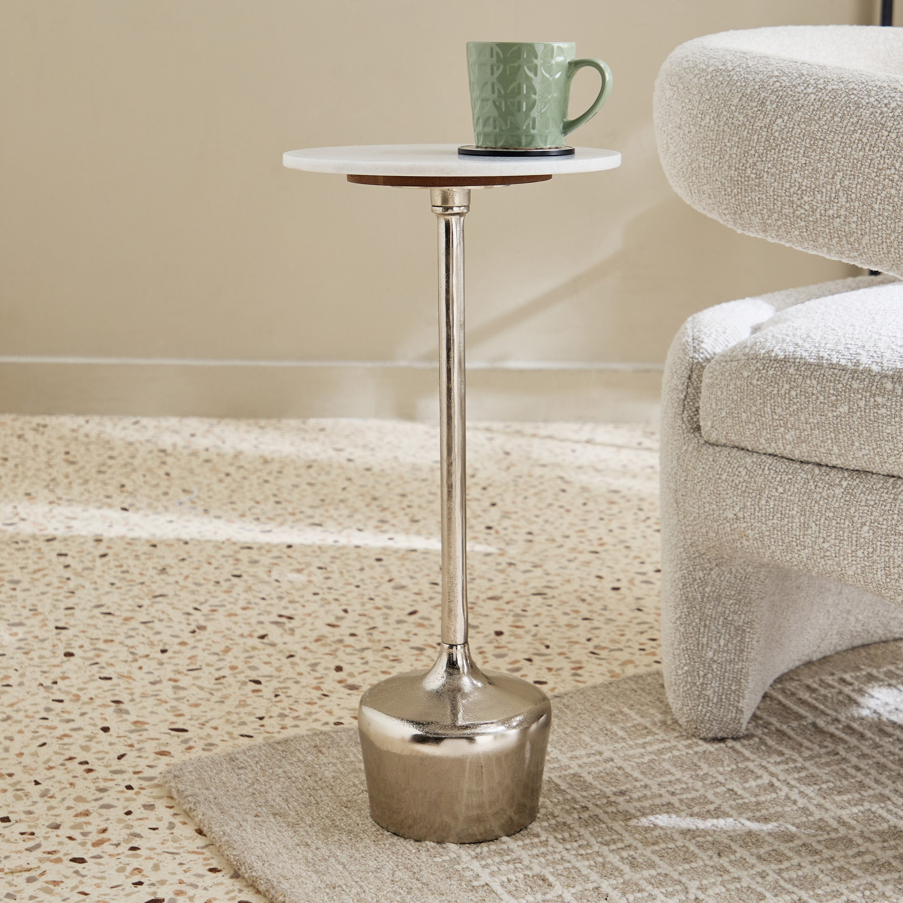 Cavon Alfred Genuine Marble Top Accent Table-hbxfurniture-livingroom-endtables-image-1