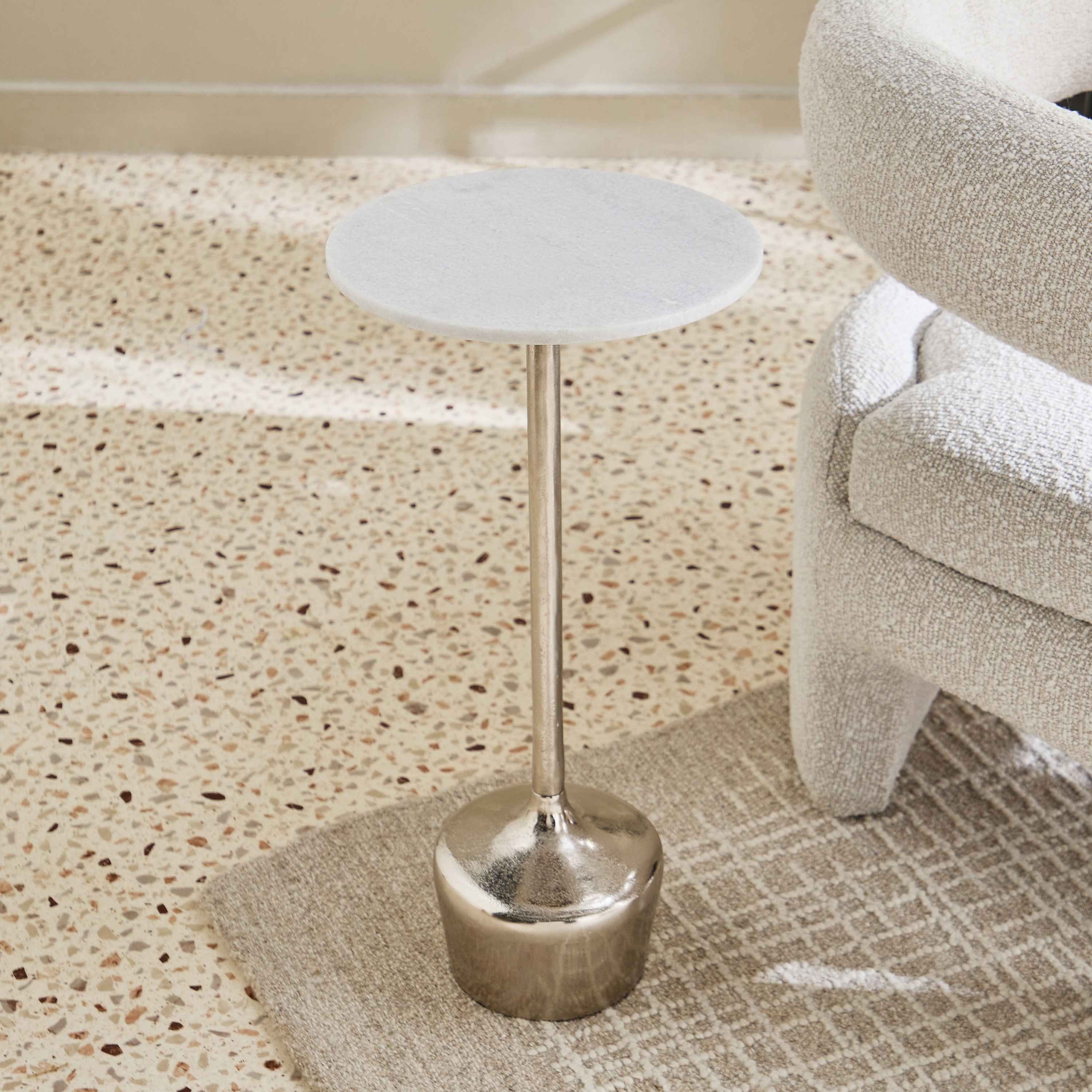 Cavon Alfred Genuine Marble Top Accent Table-hbxfurniture-livingroom-endtables-image-2
