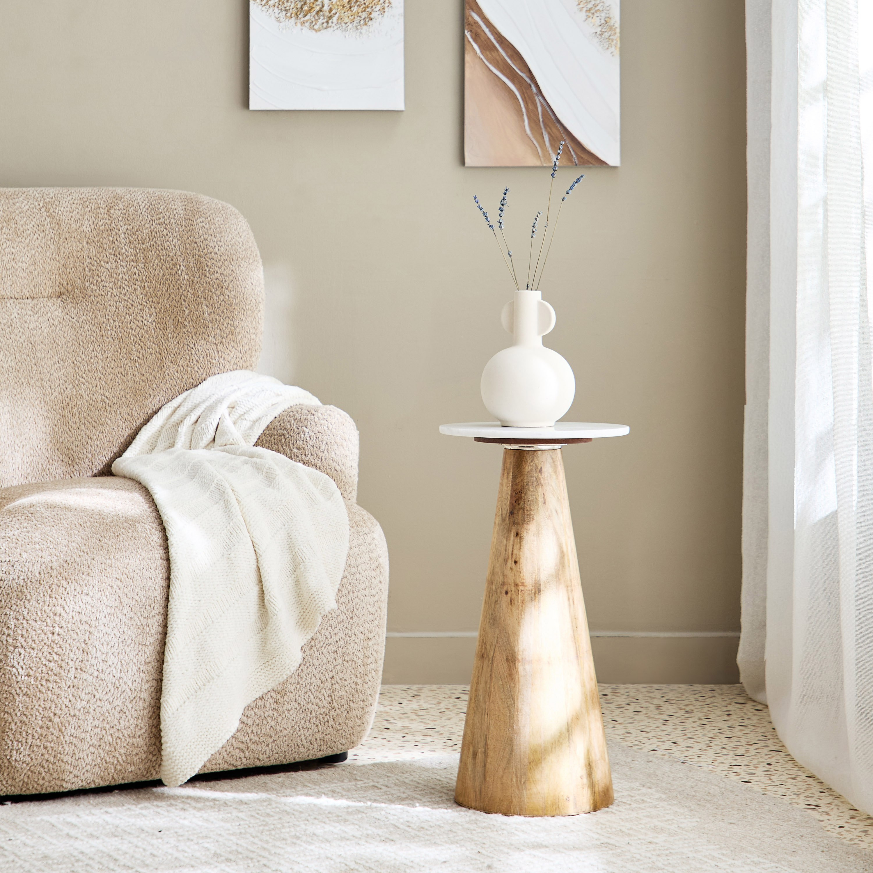 طاولة بسطح من الرخام الأصلي - فلافيو من فيندرا-hbxfurniture-livingroom-endtables-image-4
