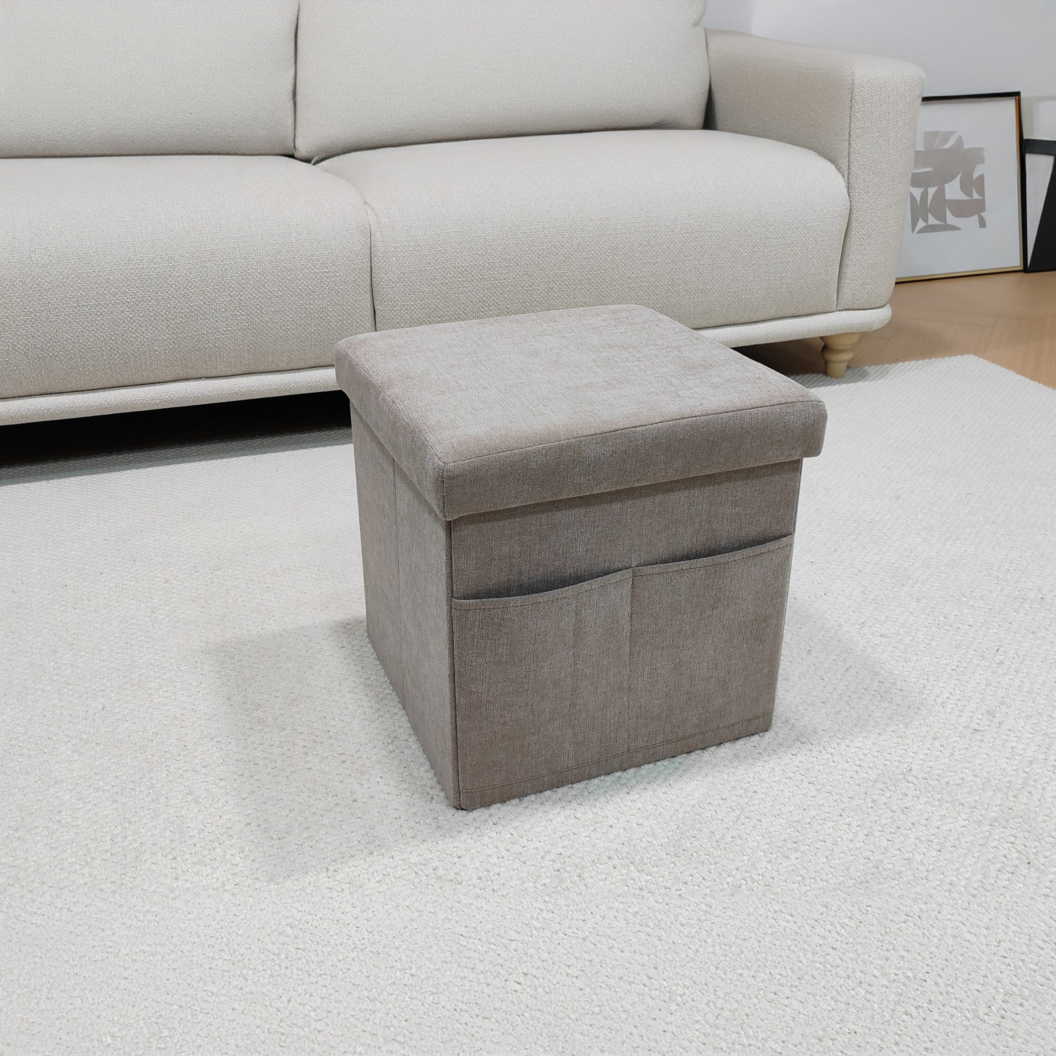 Franco Fabric Folding Ottoman with Storage-hbxlivingroom-sofasandarmchairs-ottomansandfootstools-image-1