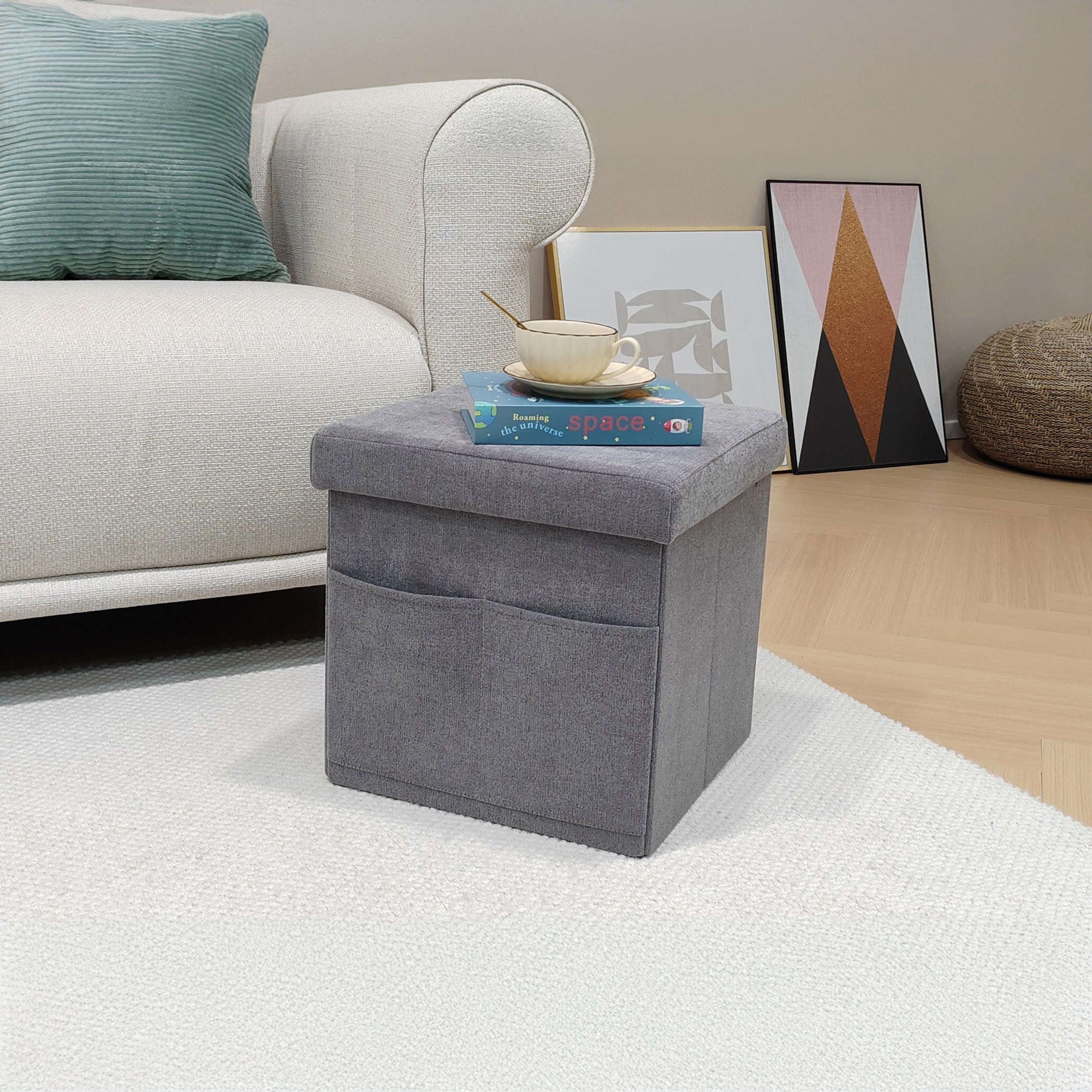 Franco NXT Fabric Folding Ottoman with Storage-hbxlivingroom-sofasandarmchairs-ottomansandfootstools-image-1
