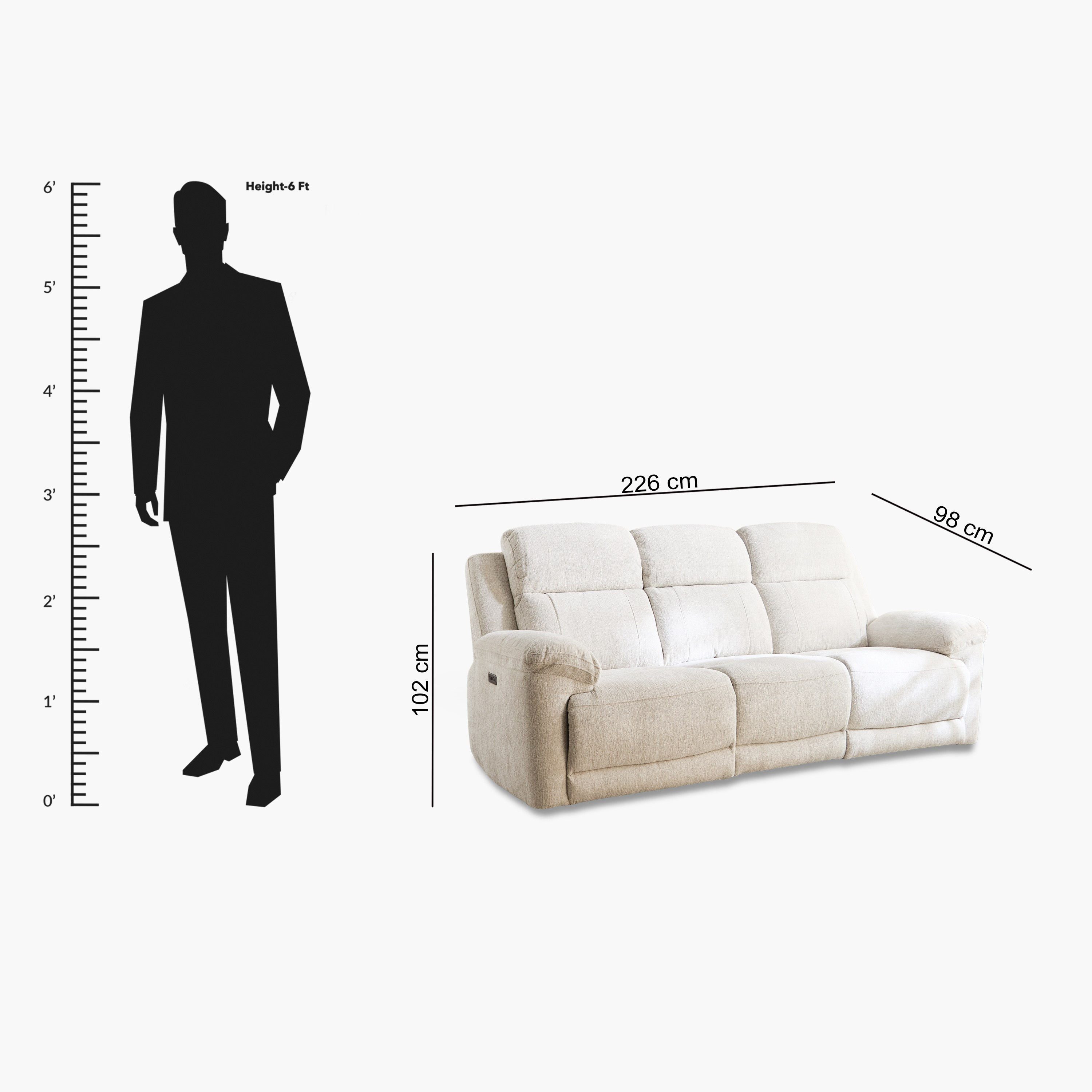 كنبة قماش بثلاثة مقاعد مع مسند قابل للطي وحاملين للأكواب من هارفارد باور-hbxlivingroom-sofasandarmchairs-sofas-image-14