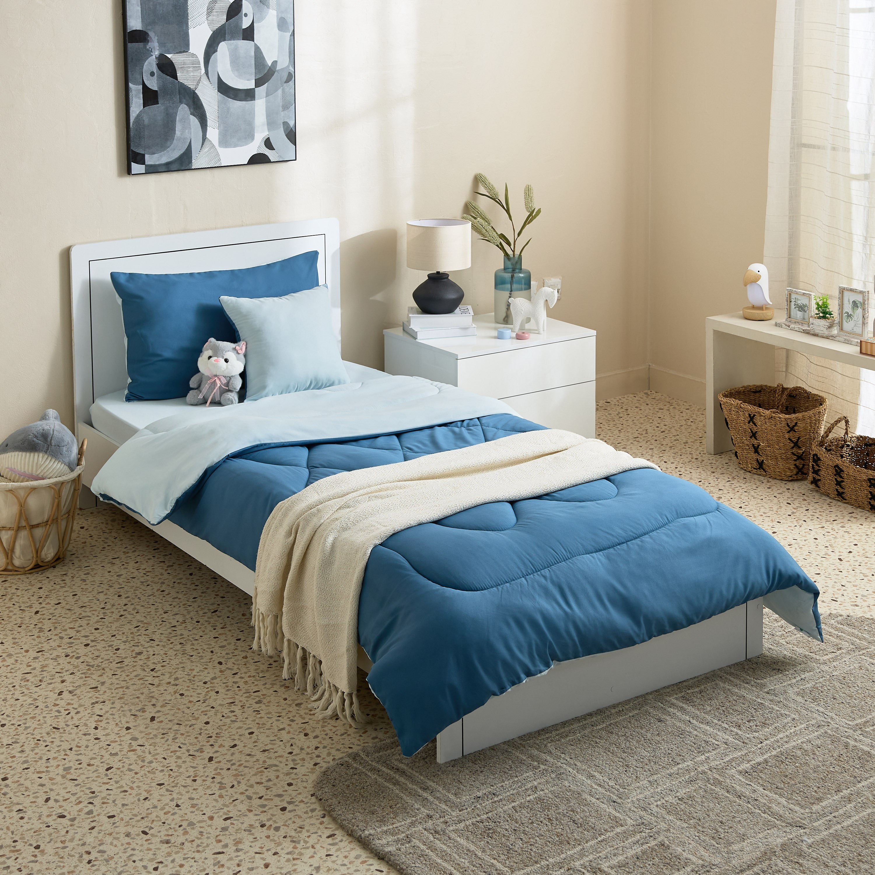 لحاف فردي على الوجهين من الألياف الدقيقة من فليبزي- 220x135 سم-hbxkidsandyouth-beddingandfurnishings-comfortersets-image-6