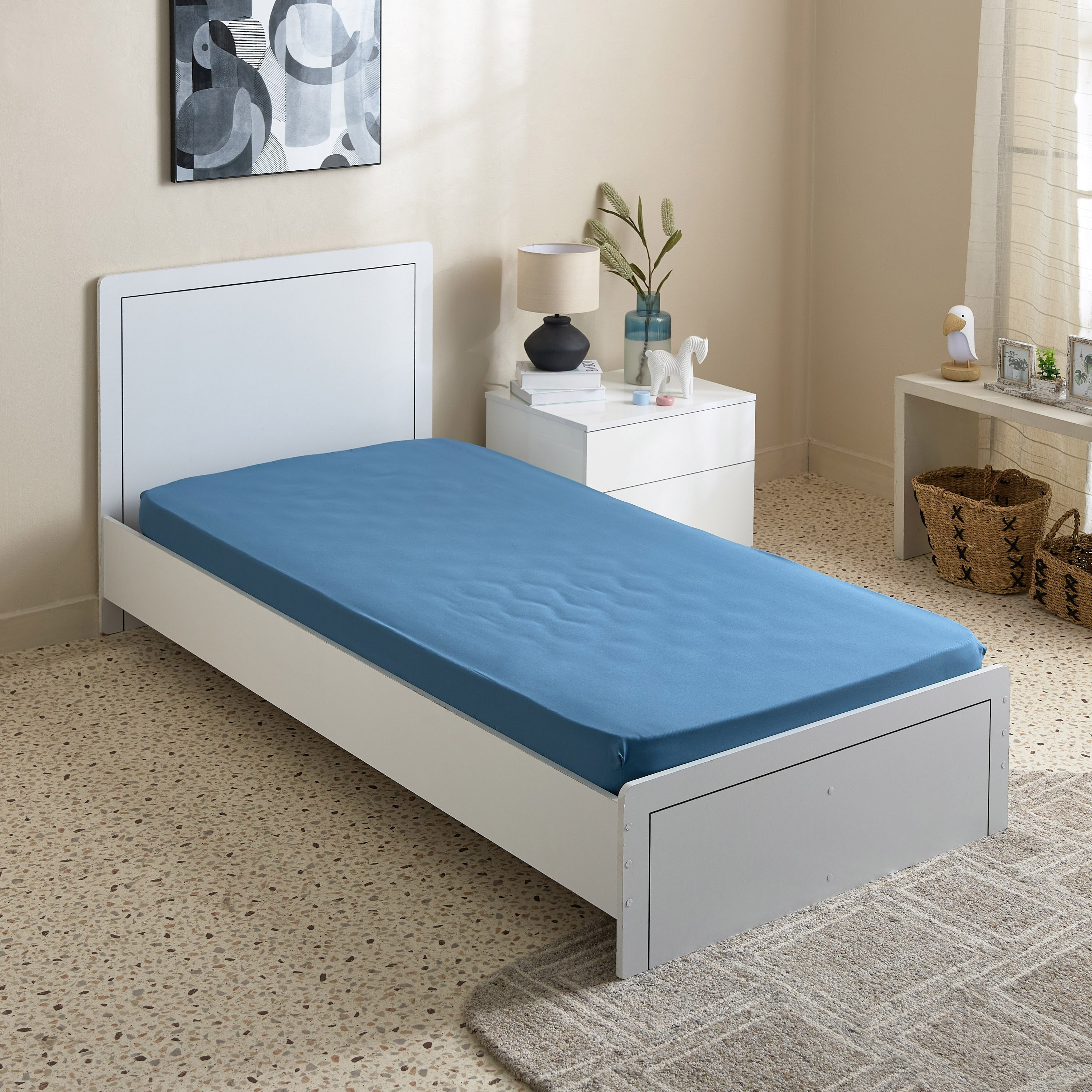 Flipzy Microfibre Single Fitted Sheet - 90x190+20 cm-hbxhomeware-hbxbedroom-image-2