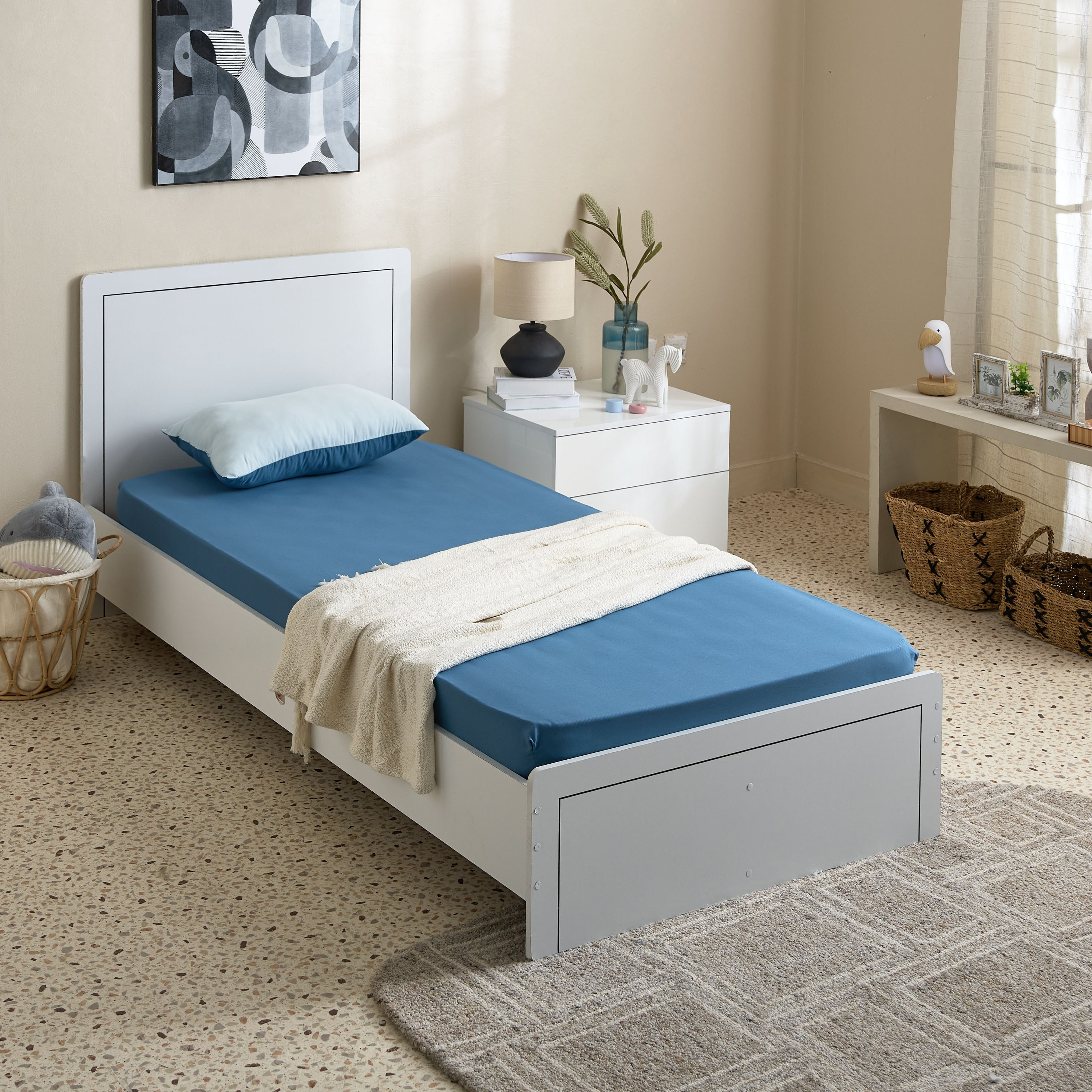 Flipzy Microfibre Single Fitted Sheet - 90x190+20 cm-hbxhomeware-hbxbedroom-image-7