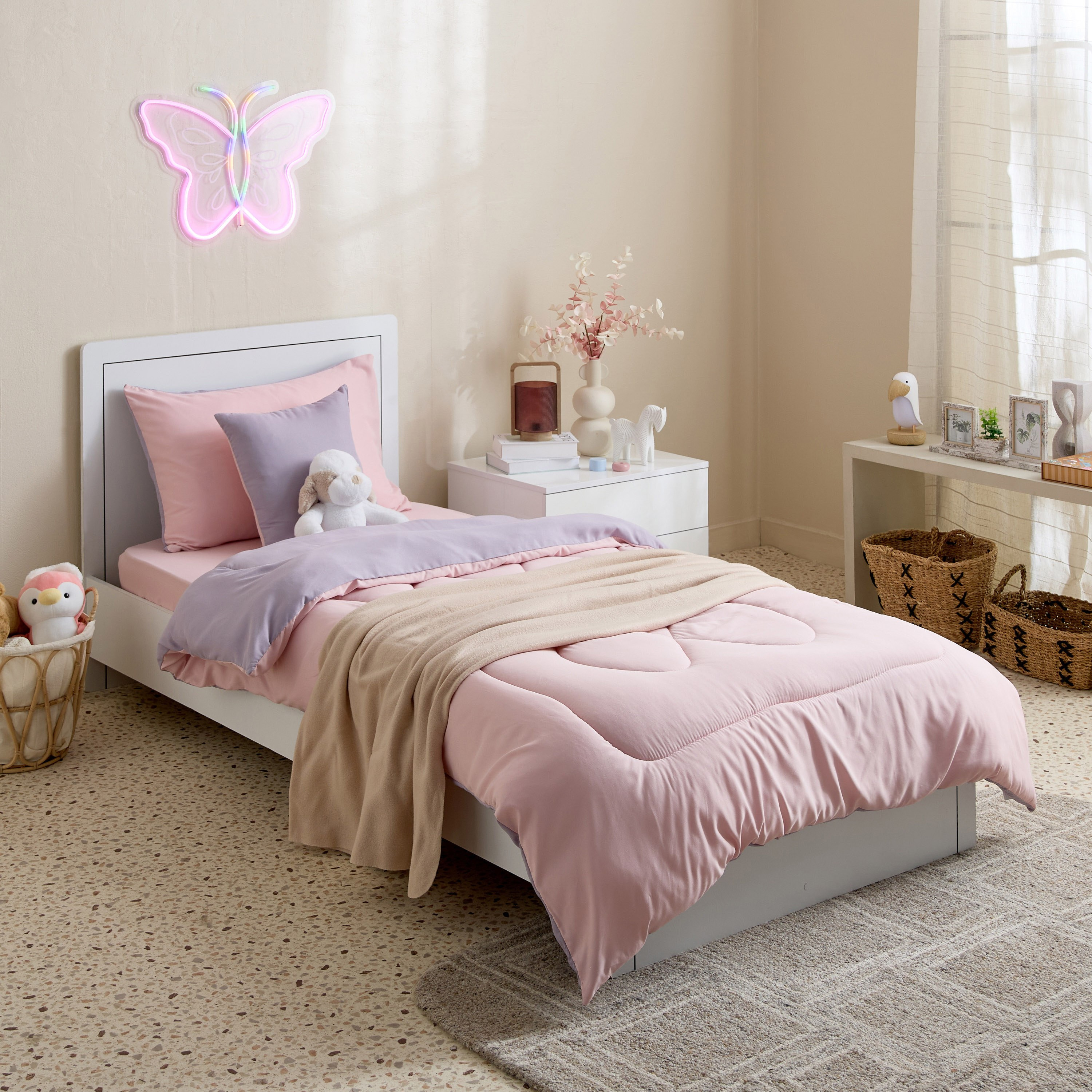 Flipzy Reversible Microfibre Single Comforter - 135x220 cm-hbxkidsandyouth-beddingandfurnishings-comfortersets-image-6