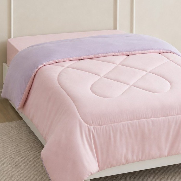 Flipzy Reversible Microfibre Single Comforter - 135x220 cm-hbxkidsandyouth-beddingandfurnishings-comfortersets-image-1