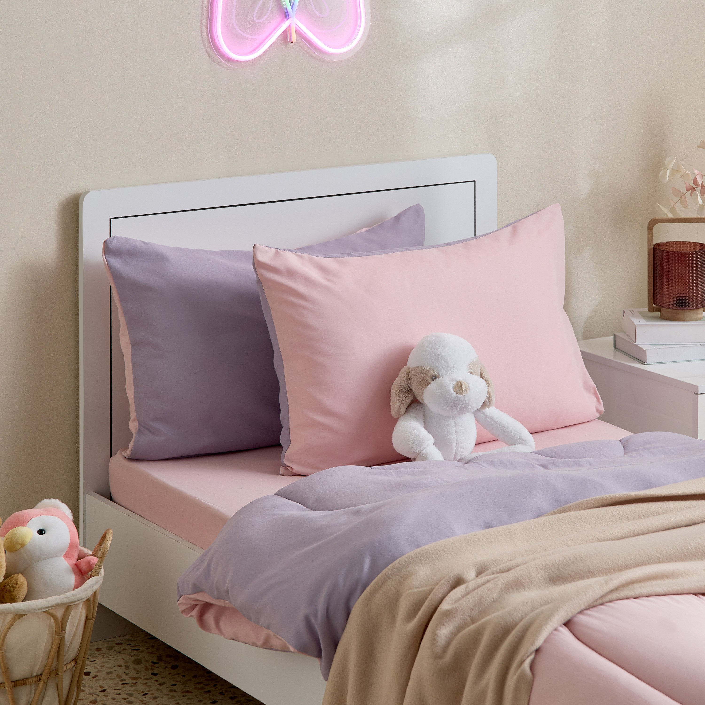 طقم أغطية وسائد مايكروفايبر قابلة للعكس قطعتين من فيرا - 50x75 سم-hbxhomeware-hbxkidsandyouth-image-7