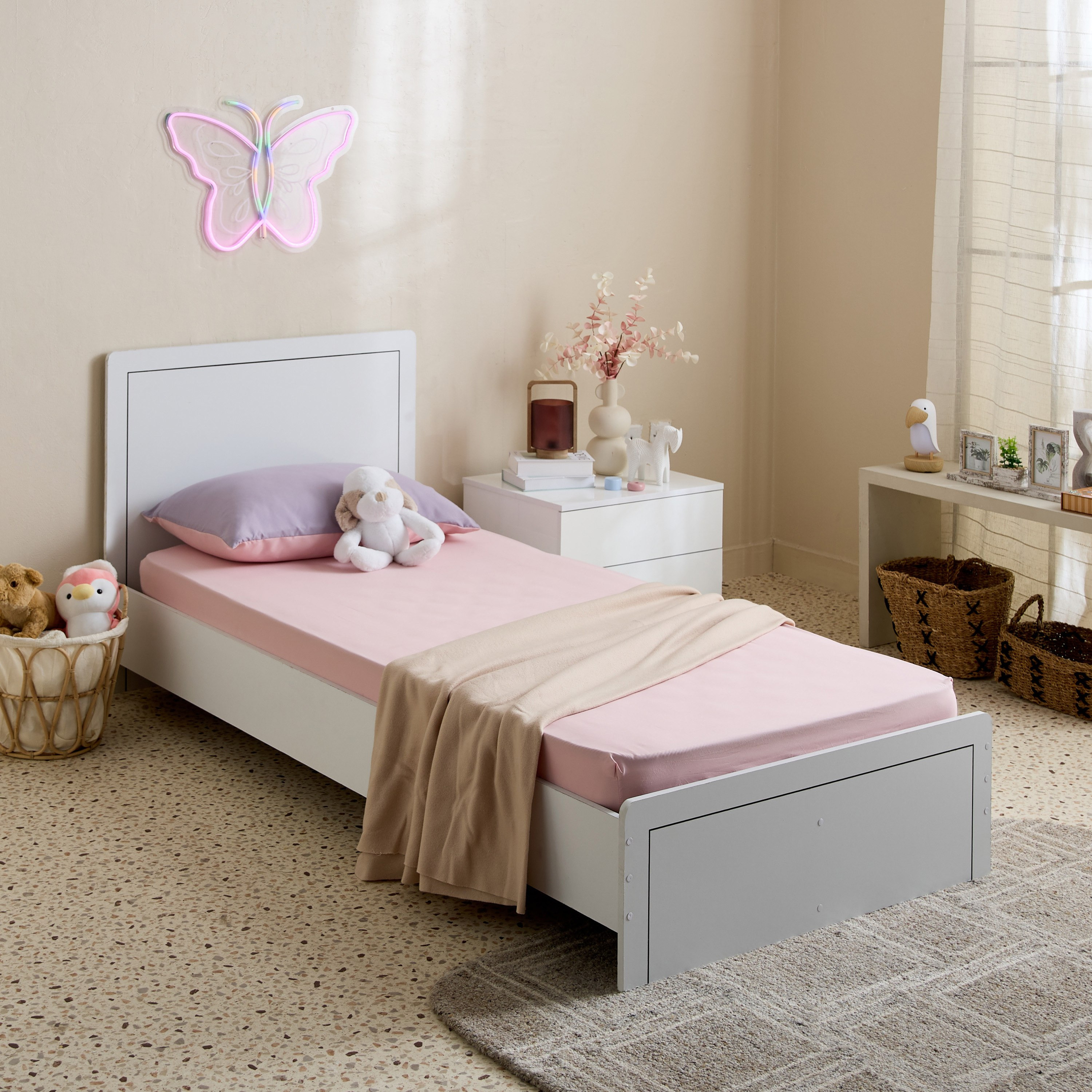 شرشف مطاطي مفرد مايكروفايبر من فيرا - 90x190+20 سم-hbxhomeware-hbxbedroom-image-6
