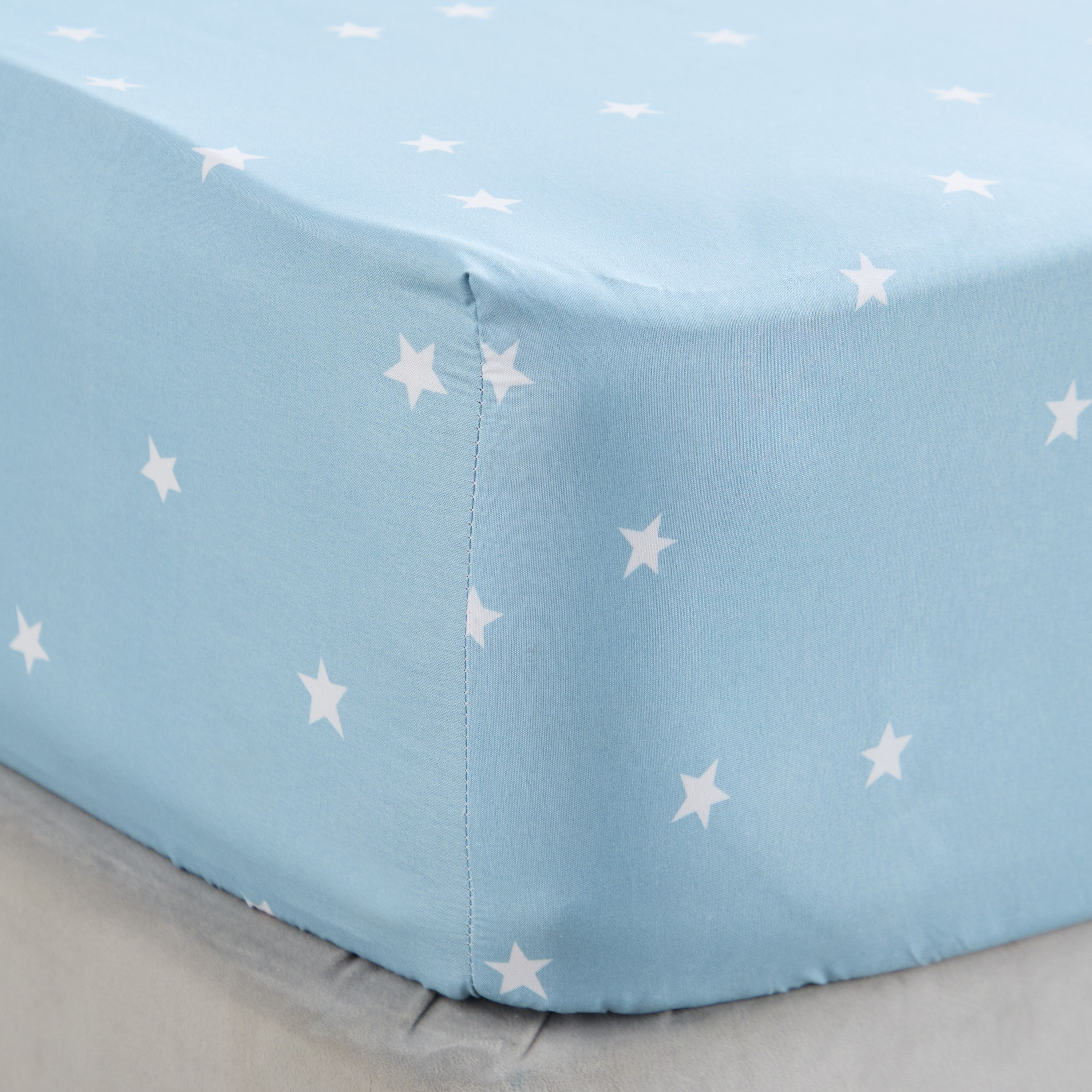 شرشف مطاطي مفرد مايكروفايبر ستارلايت من نورا - 90x190+20 سم-hbxhomeware-hbxbedroom-image-4