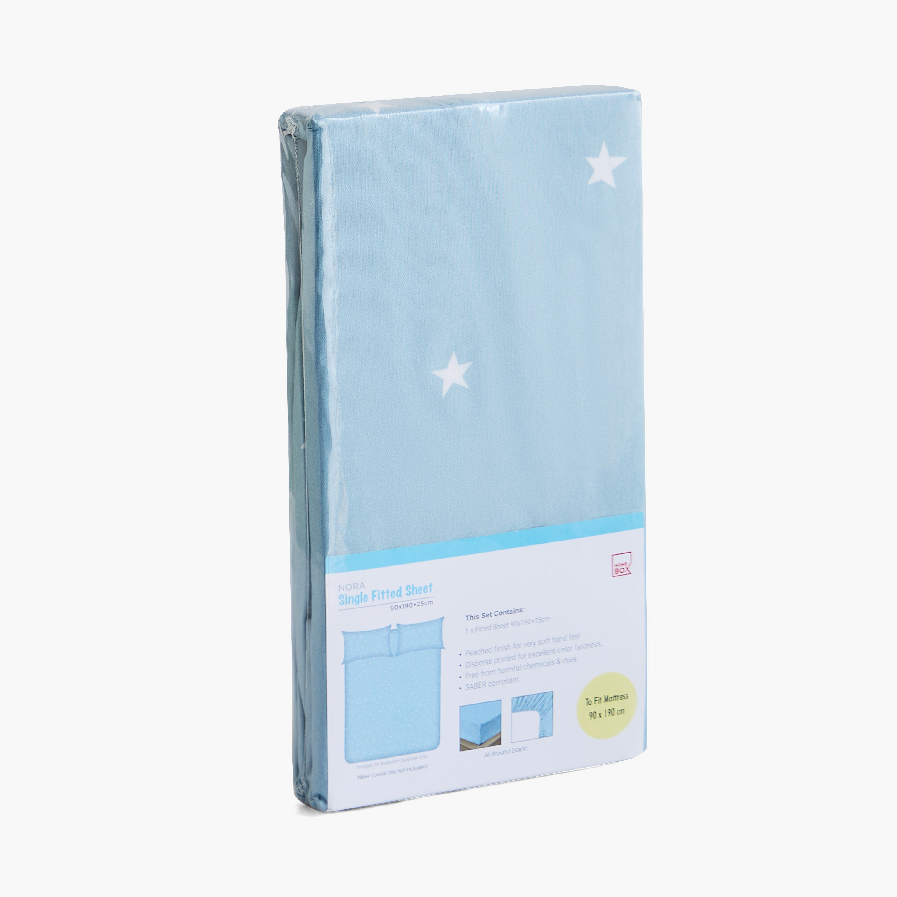 شرشف مطاطي مفرد مايكروفايبر ستارلايت من نورا - 90x190+20 سم-hbxhomeware-hbxbedroom-image-8