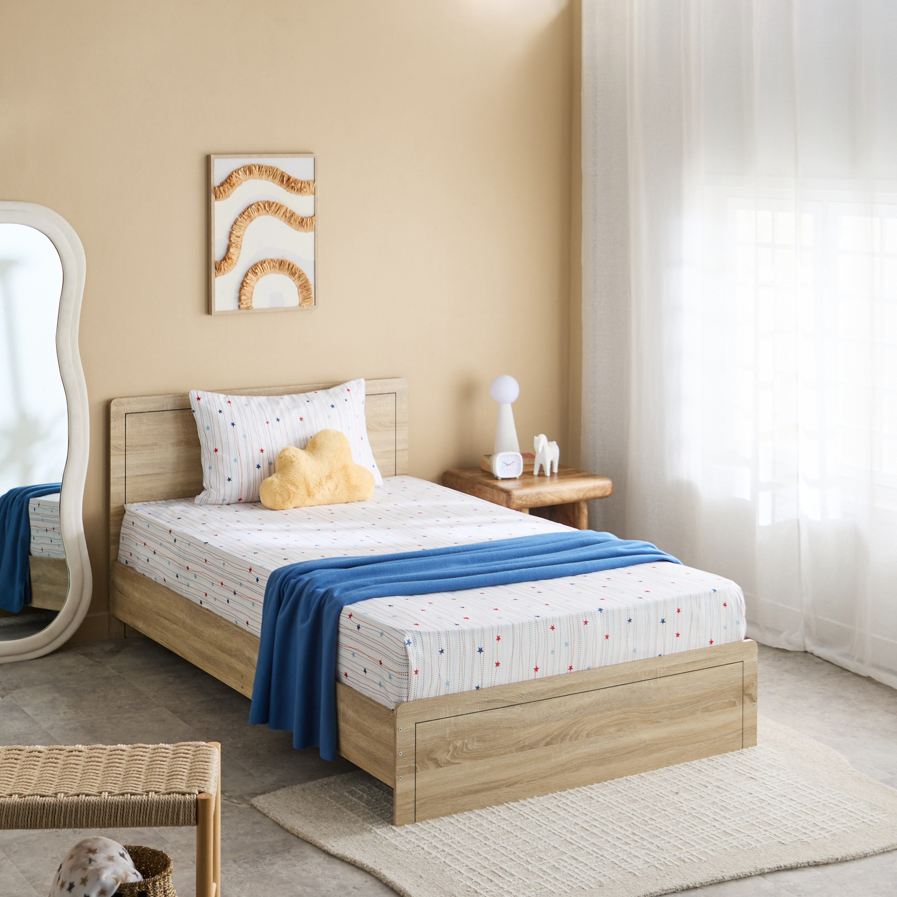 طقم شرشف مسطح فردي مايكروفايبر قطعتين ستارلايت من نورا - 160x240 سم-hbxhomeware-bedding-flatsheets-image-8