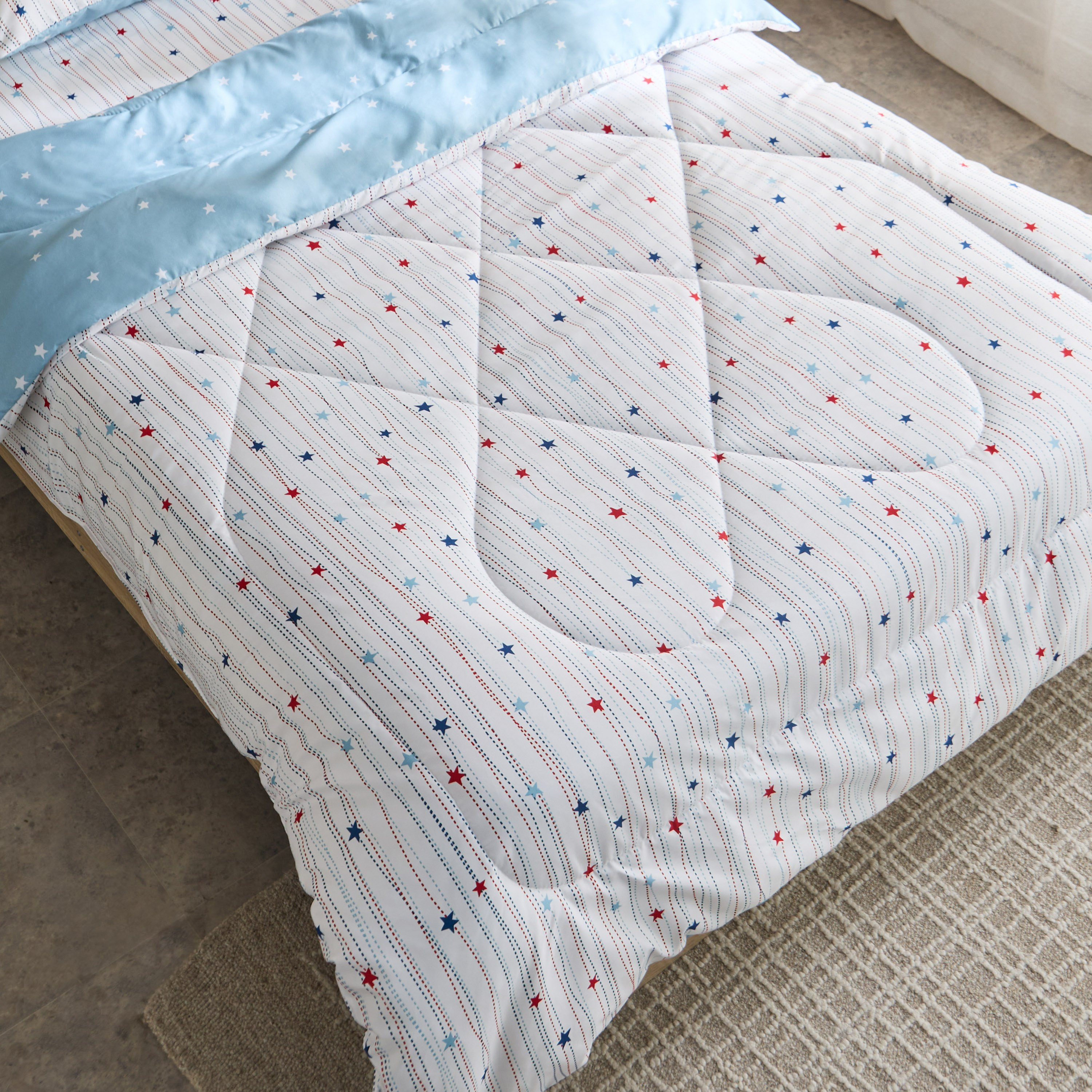 لحاف مزدوج مايكروفايبر ستارلايت من نورا - 160x220 سم-hbxkidsandyouth-beddingandfurnishings-comfortersets-image-4