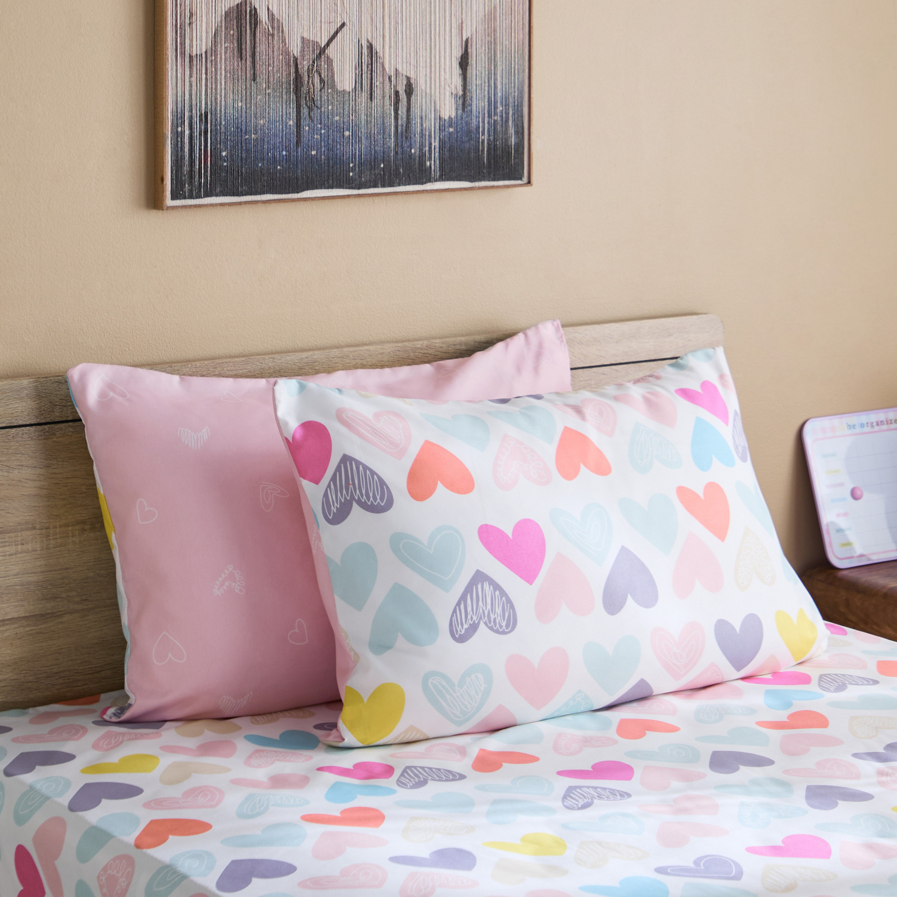 Nora Hearts 2-Piece Microfibre Pillow Cover Set - 50x75 cm-hbxhomeware-hbxkidsandyouth-image-1