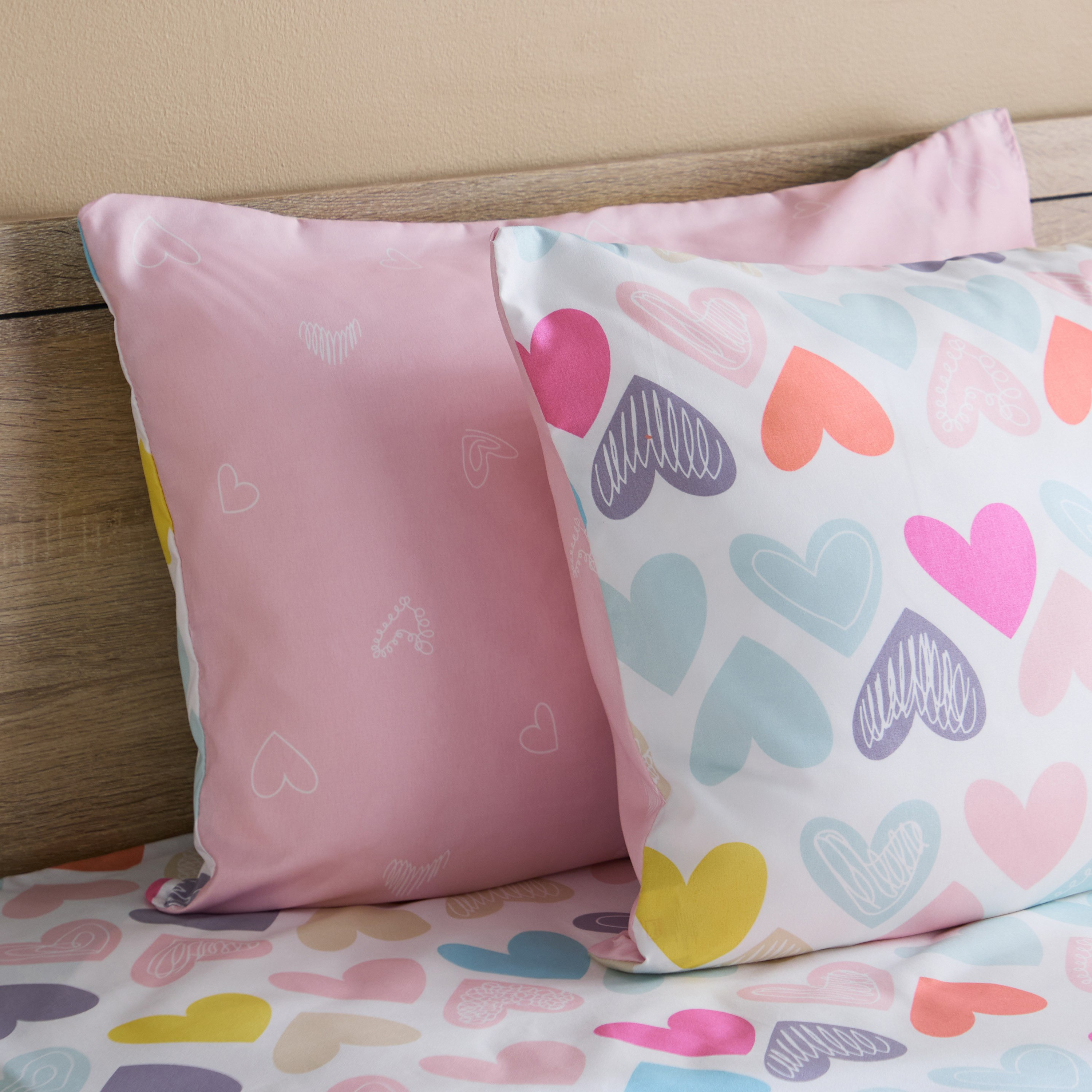 Nora Hearts 2-Piece Microfibre Pillow Cover Set - 50x75 cm-hbxhomeware-hbxkidsandyouth-image-3