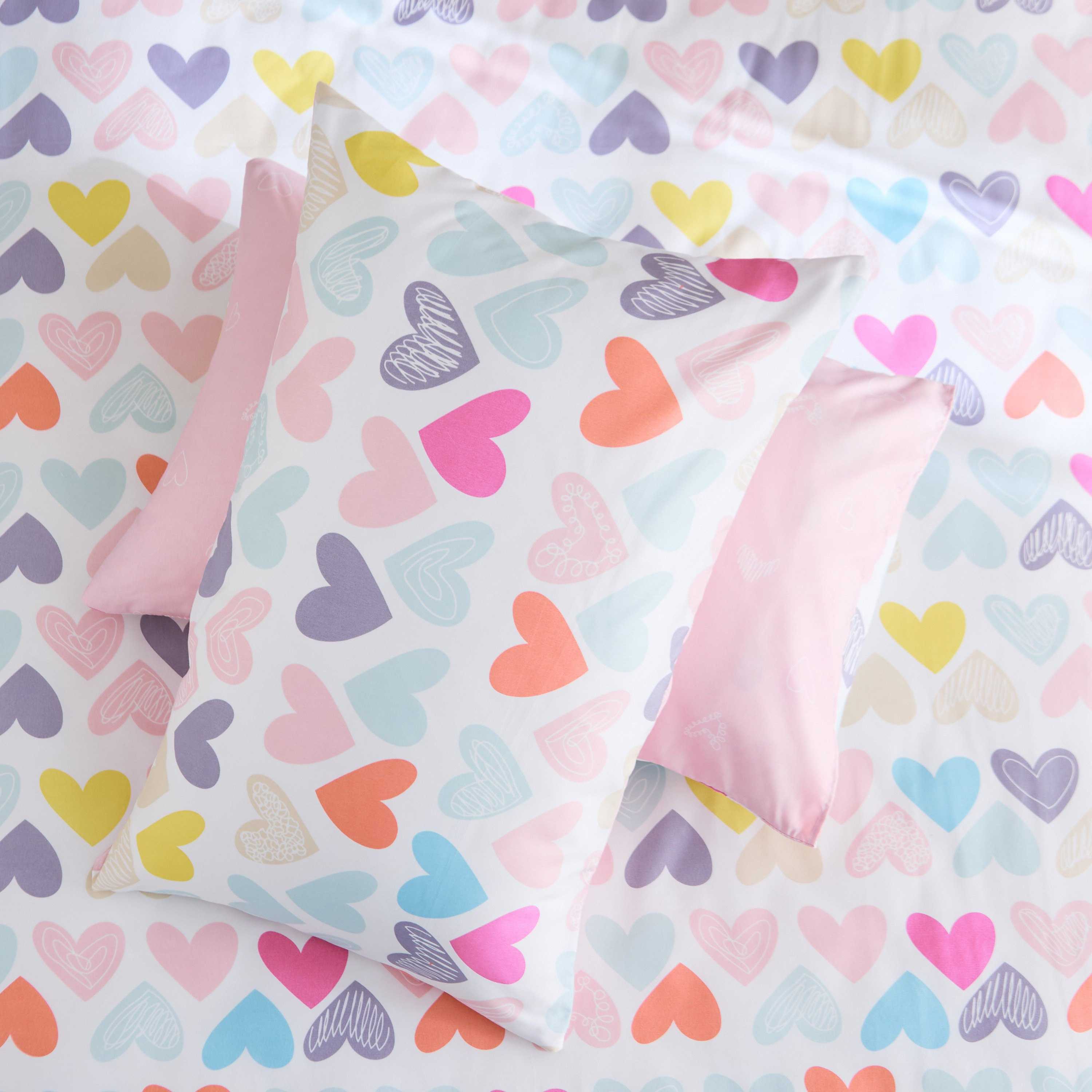 Nora Hearts 2-Piece Microfibre Pillow Cover Set - 50x75 cm-hbxhomeware-hbxkidsandyouth-image-4