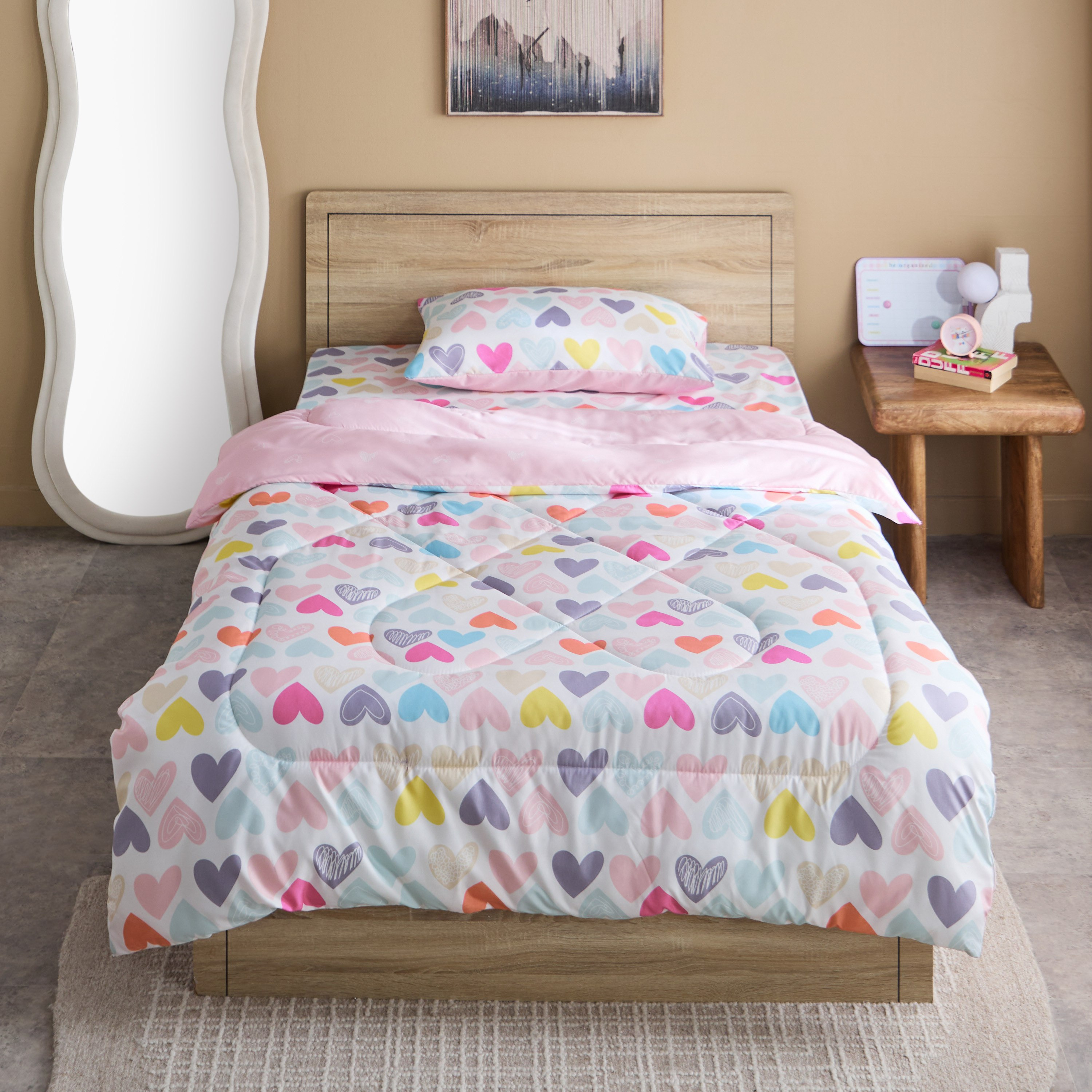 لحاف مزدوج مايكروفايبر من نورا - 160x220 سم-hbxkidsandyouth-beddingandfurnishings-comfortersets-image-2
