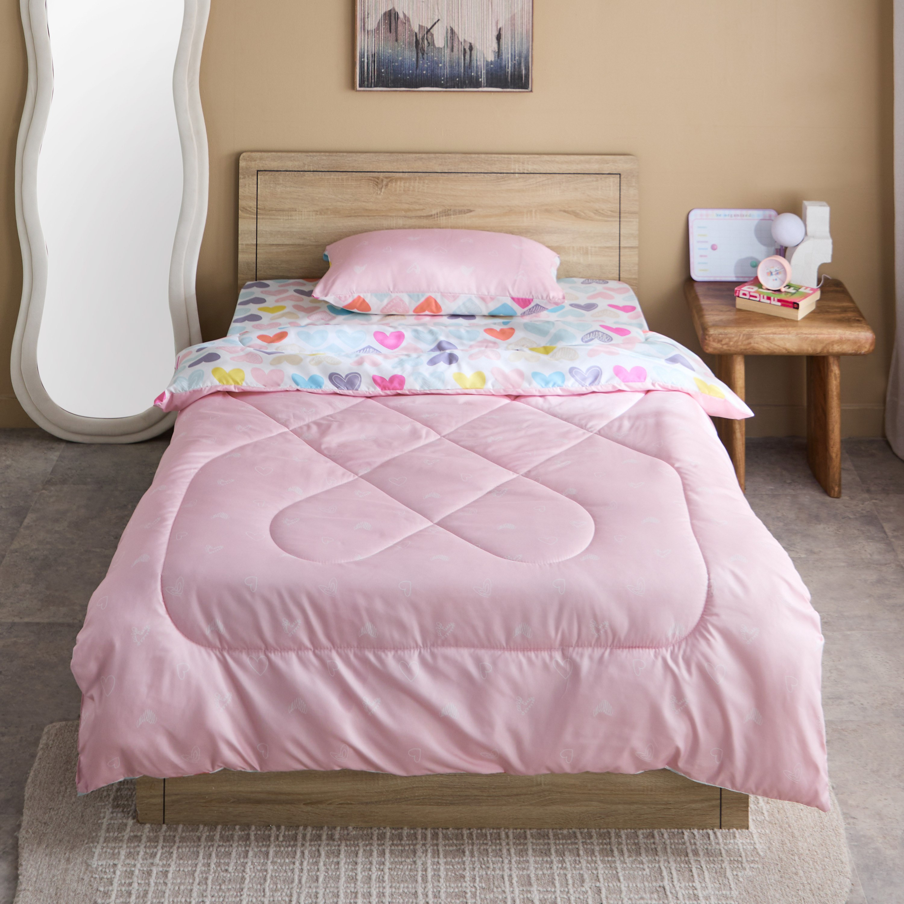 لحاف مزدوج مايكروفايبر من نورا - 160x220 سم-hbxkidsandyouth-beddingandfurnishings-comfortersets-image-3