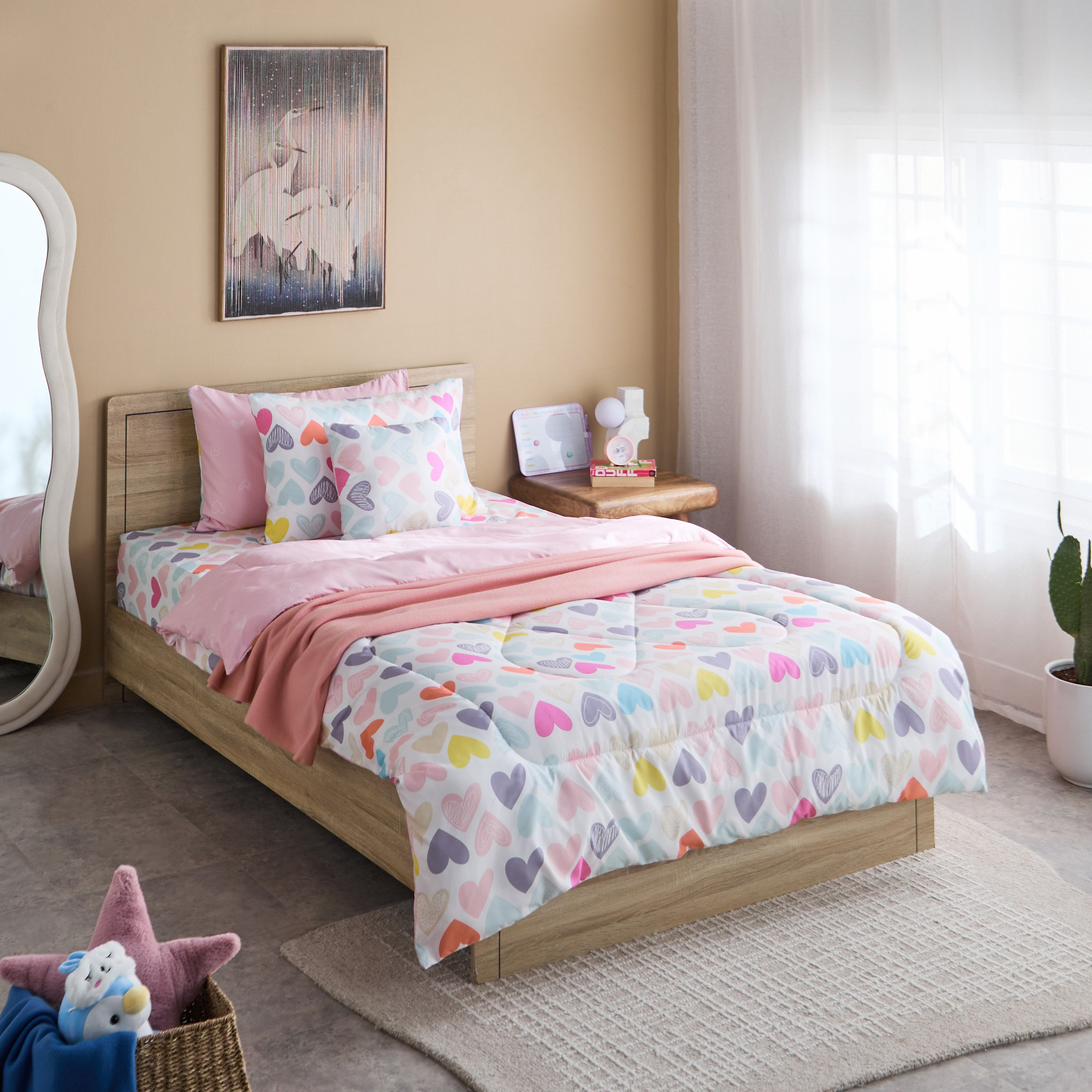 لحاف مزدوج مايكروفايبر من نورا - 160x220 سم-hbxkidsandyouth-beddingandfurnishings-comfortersets-image-6