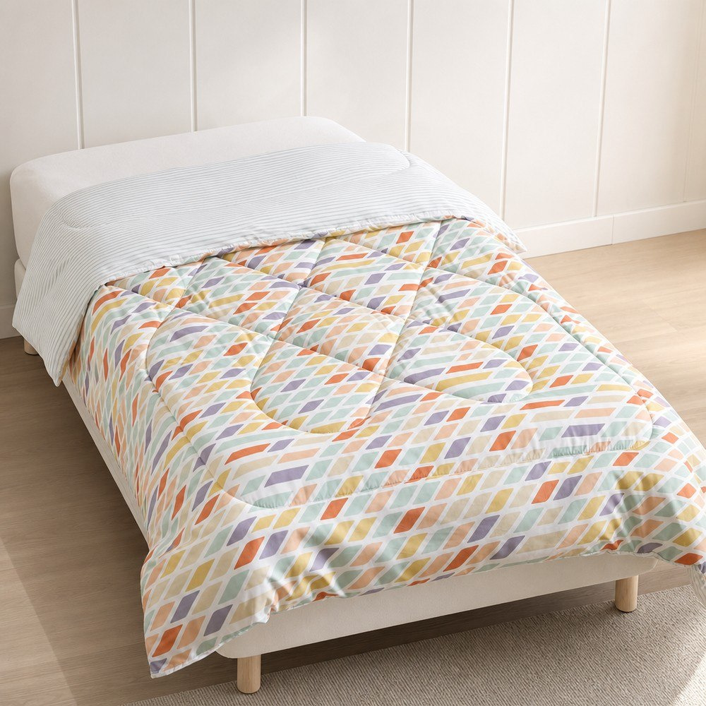 Nora Prism Microfibre Single Comforter - 135x220 cm-hbxkidsandyouth-beddingandfurnishings-comfortersets-image-1