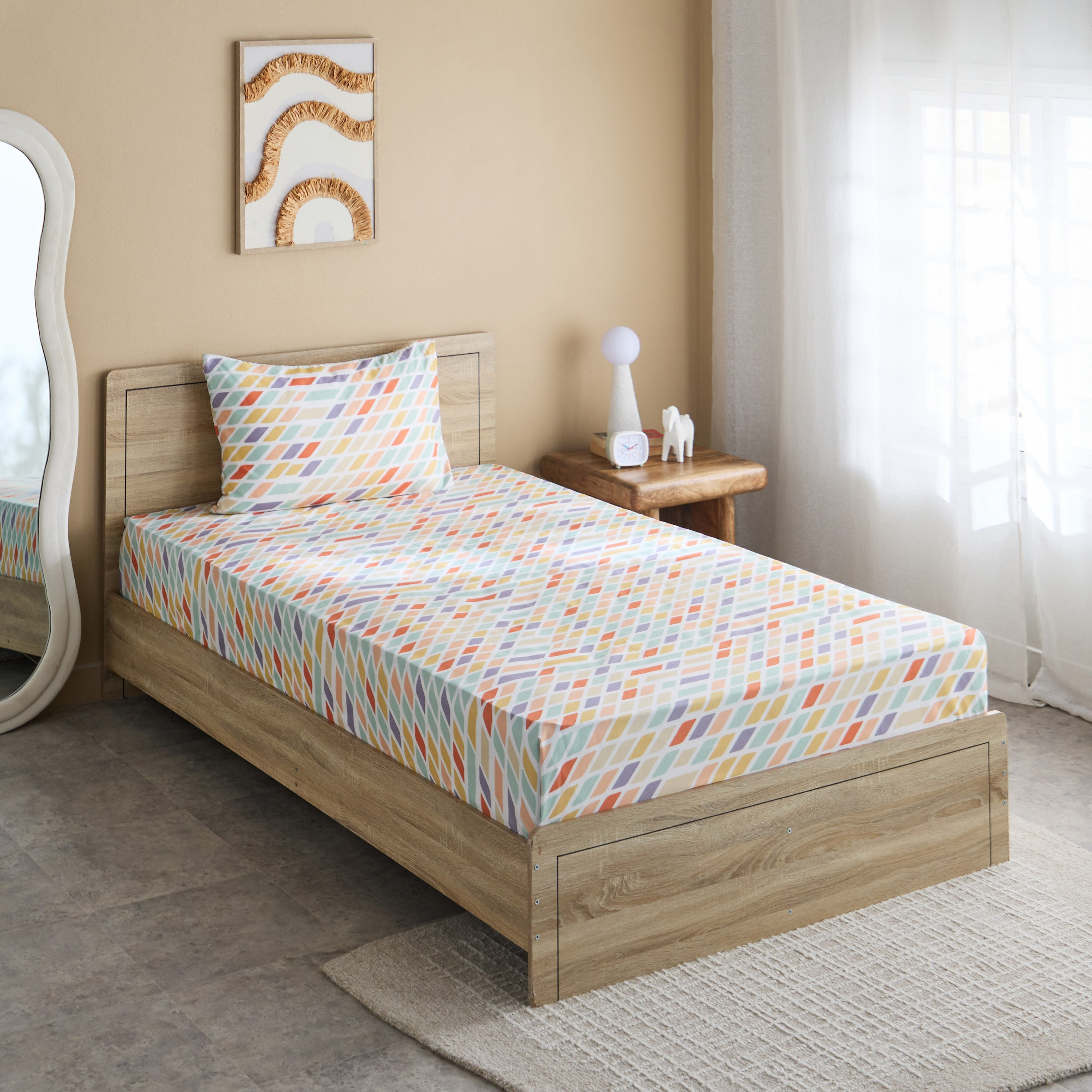 Nora 2-Piece Prism Microfibre Single Flat Sheet Set - 160x240 cm-hbxhomeware-hbxbedroom-image-2