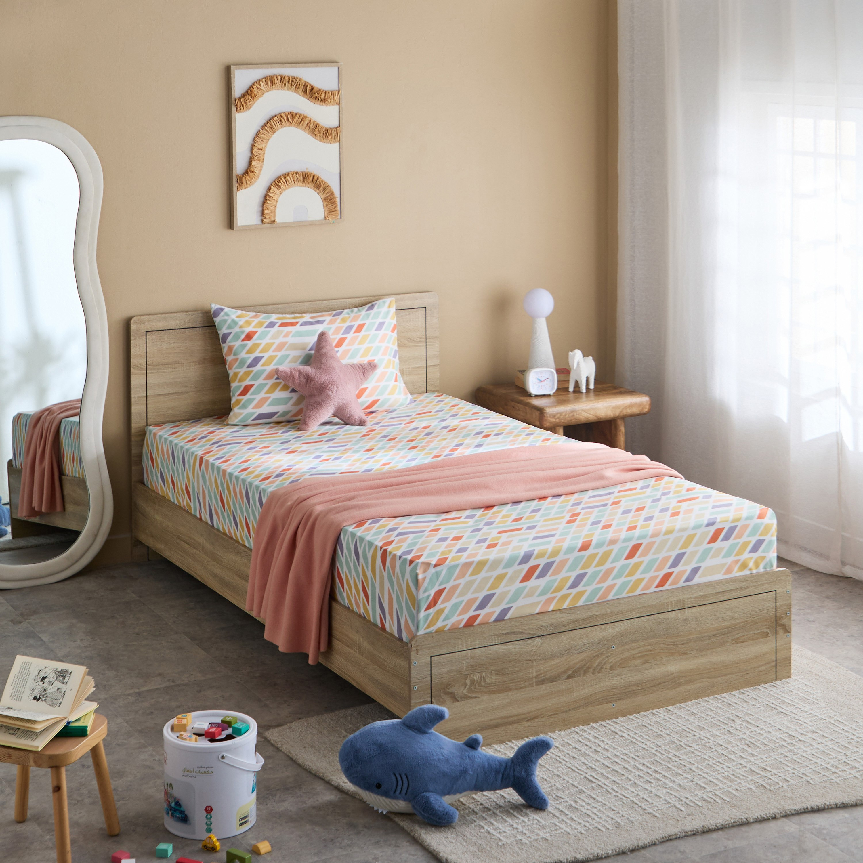 Nora 2-Piece Prism Microfibre Single Flat Sheet Set - 160x240 cm-hbxhomeware-hbxbedroom-image-8