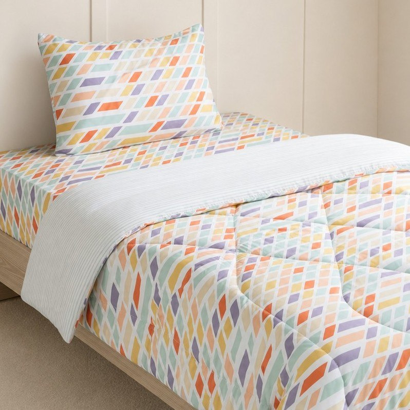 لحاف توين من الألياف الدقيقة بريزم من نورا - 160x220 سم-hbxkidsandyouth-beddingandfurnishings-comfortersets-image-1