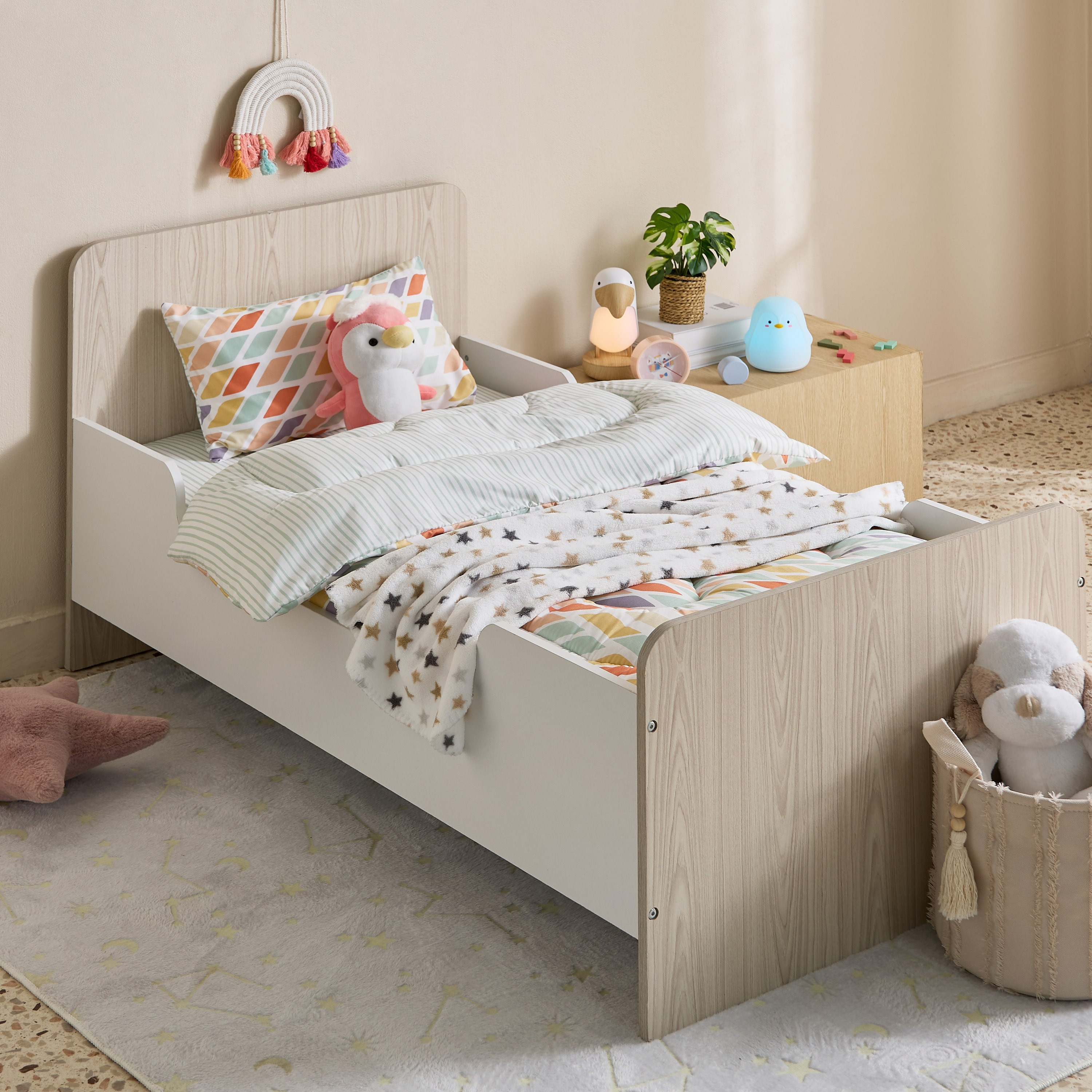 Nora Prism Microfibre Toddler Comforter with Fitted Sheet and Pillow Case Set - 100x150 cm-hbxkidsandyouth-beddingandfurnishings-comfortersets-image-11
