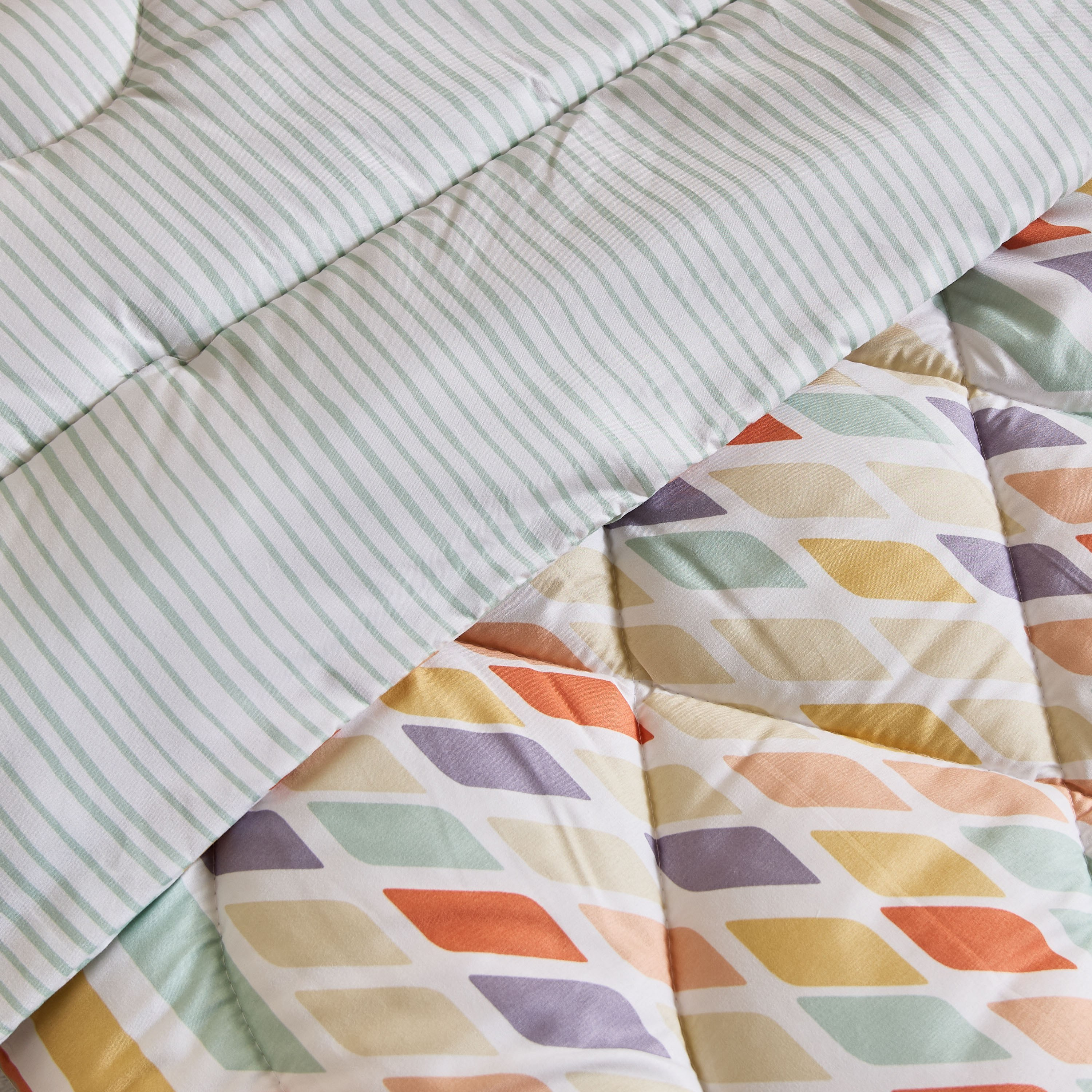 Nora Prism Microfibre Toddler Comforter with Fitted Sheet and Pillow Case Set - 100x150 cm-hbxkidsandyouth-beddingandfurnishings-comfortersets-image-5