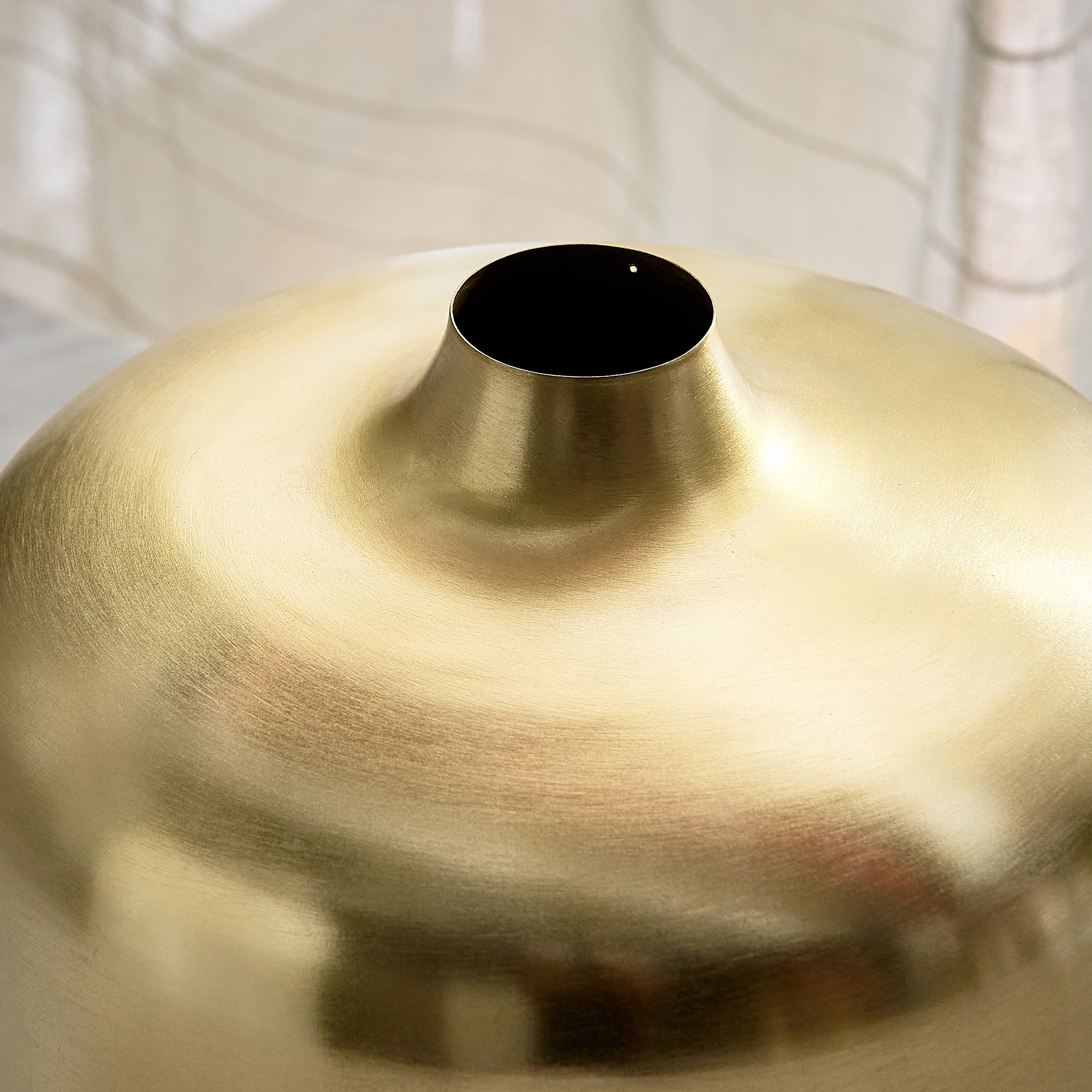 Avya Metal Round Belly Vase - 28x28x30 cm-hbxbedroom-decorandaccessories-vases-image-3