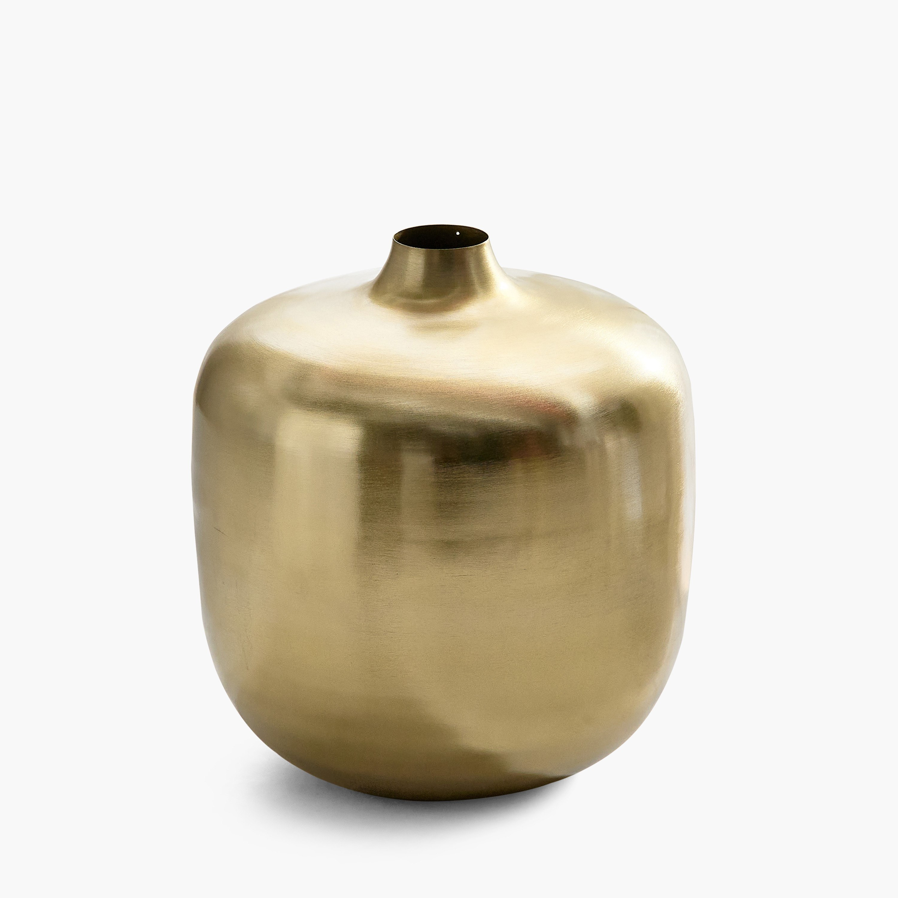 Avya Metal Round Belly Vase - 28x28x30 cm-hbxbedroom-decorandaccessories-vases-image-5