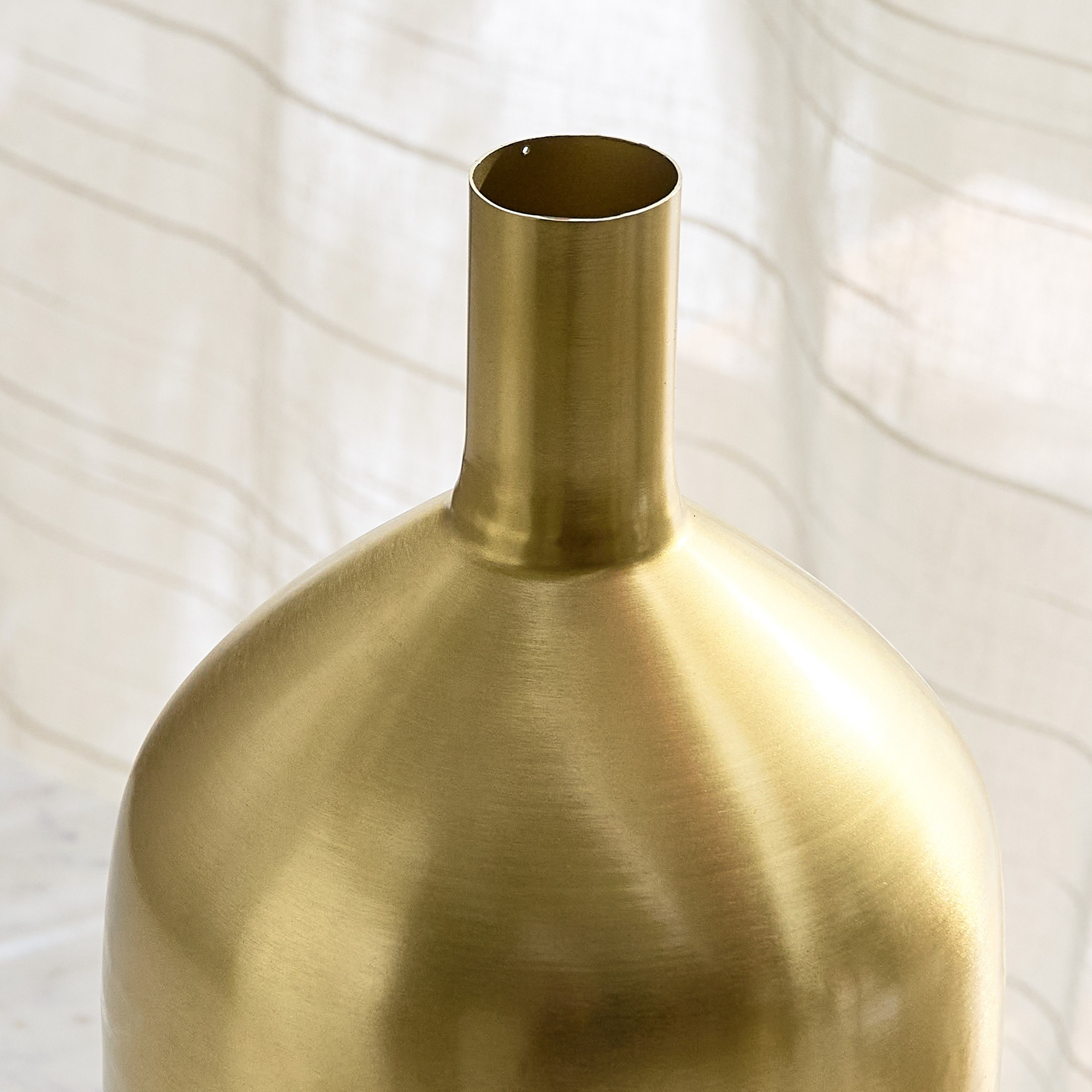 Avya Metal Conical Base Tall Floor Vase - 20x20x46 cm-hbxbedroom-decorandaccessories-vases-image-3