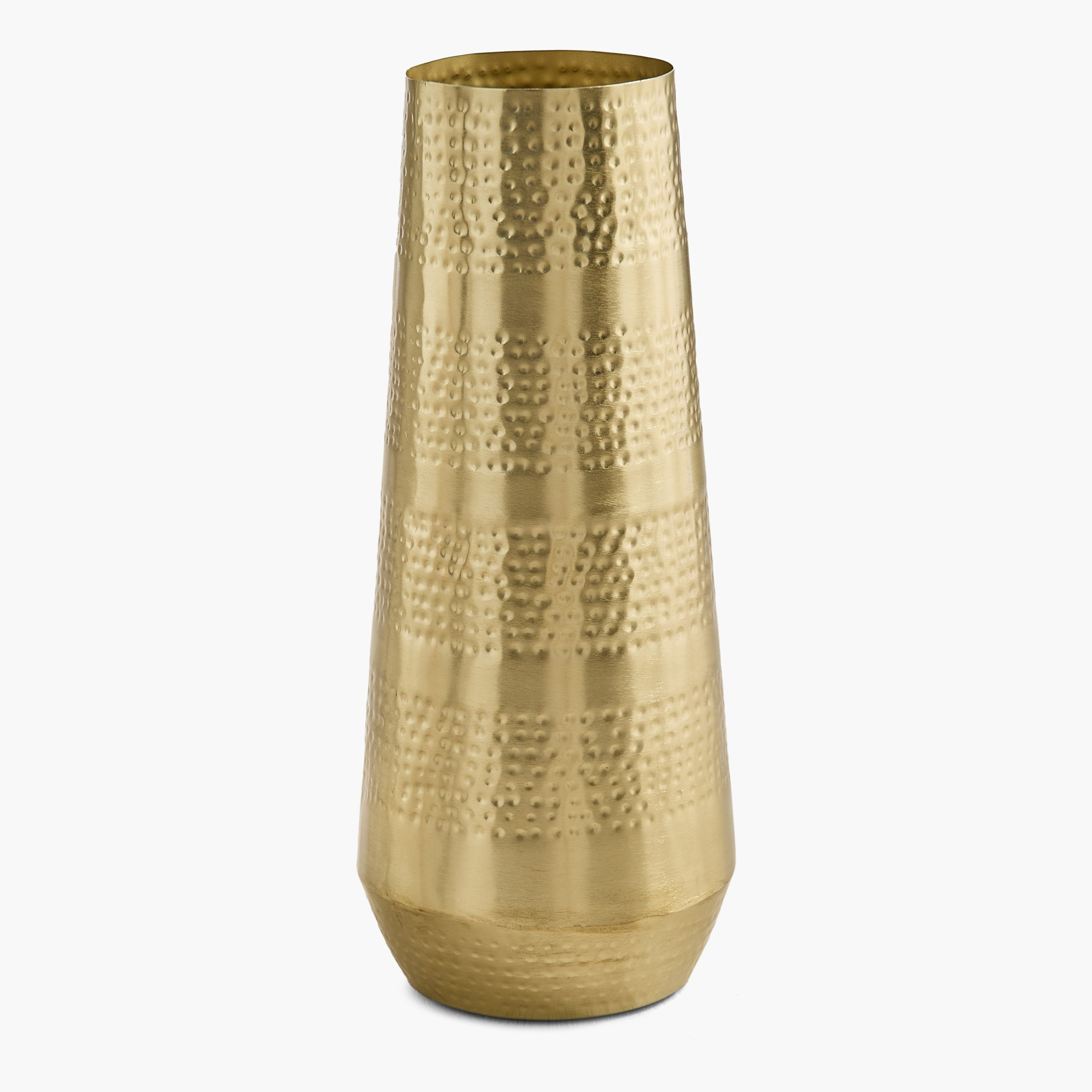 Avya Metal Hammered Floor Vase - 17x17x42 cm-hbxbedroom-decorandaccessories-vases-image-5