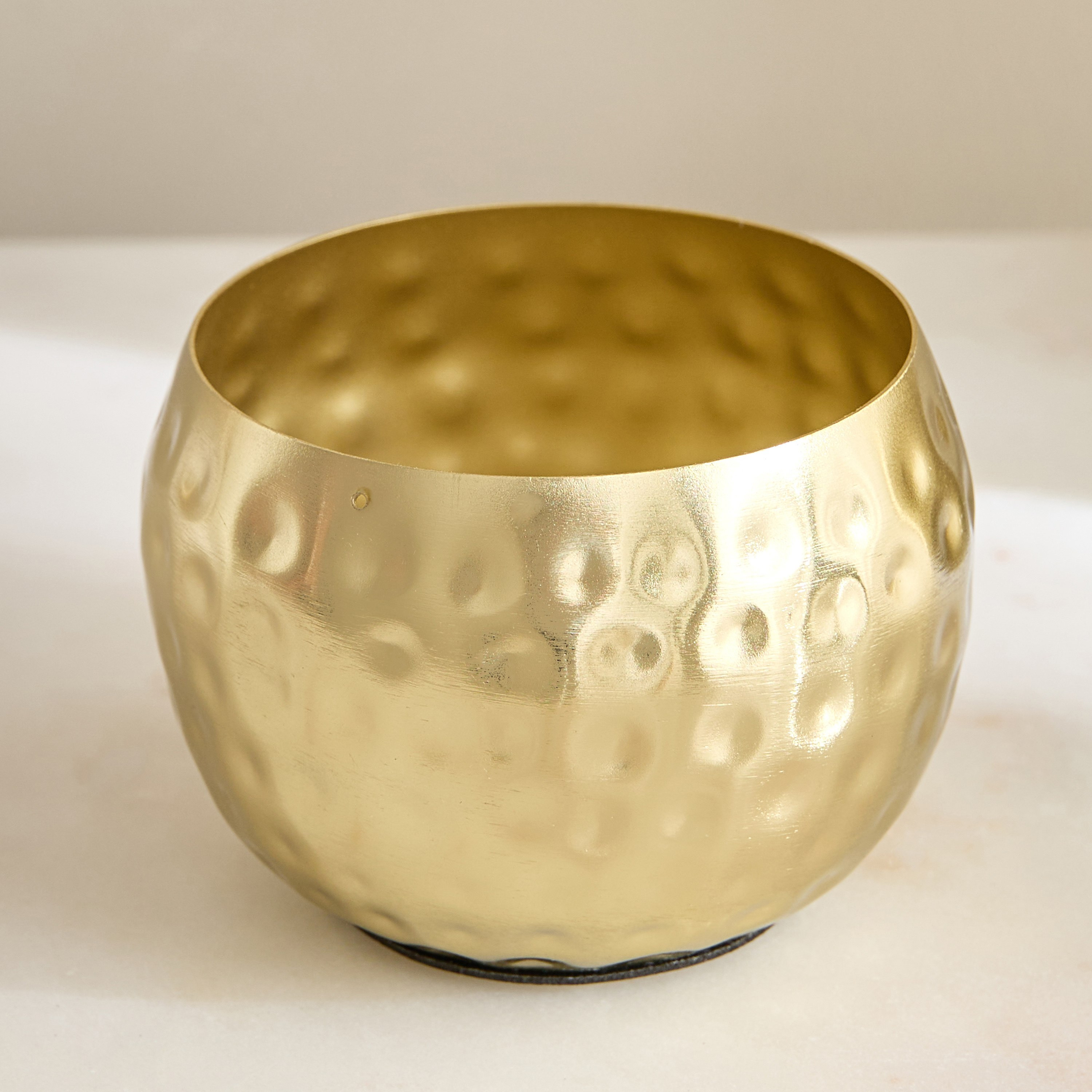 Avya Metal Hammered Tealight Holder - 10x10x7.5 cm-PROMO_HB_AE_B1G1_250925-image-2