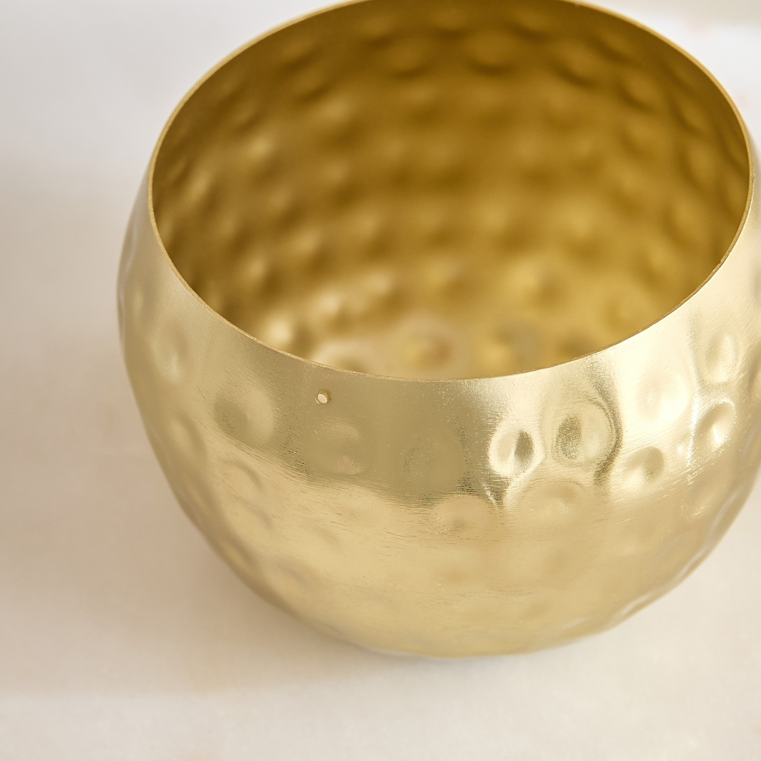 Avya Metal Hammered Tealight Holder - 10x10x7.5 cm-PROMO_HB_AE_B1G1_250925-image-3