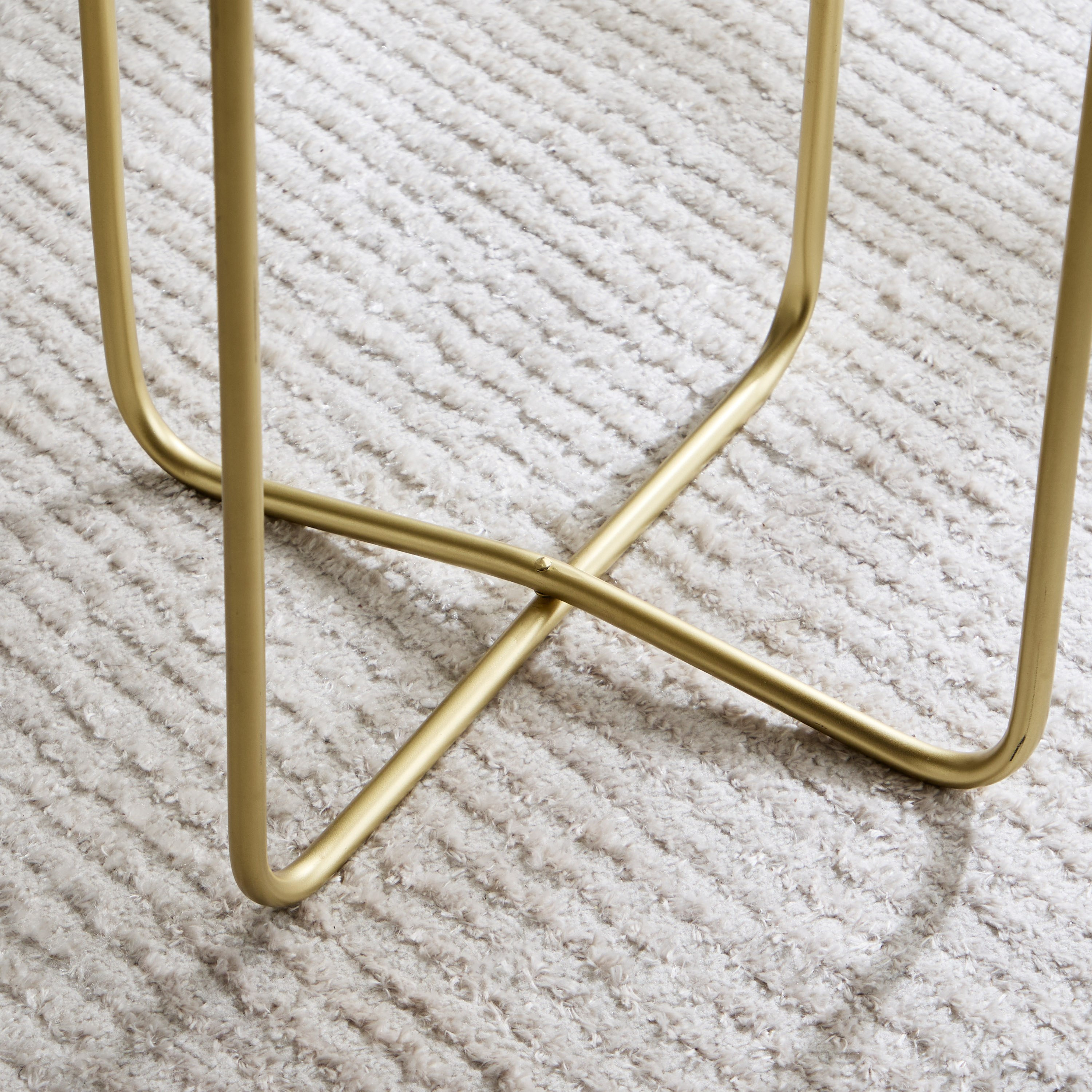 Avya Metal Etched Accent Tray Table - 41x41x45 cm-hbxfurniture-livingroom-endtables-image-4
