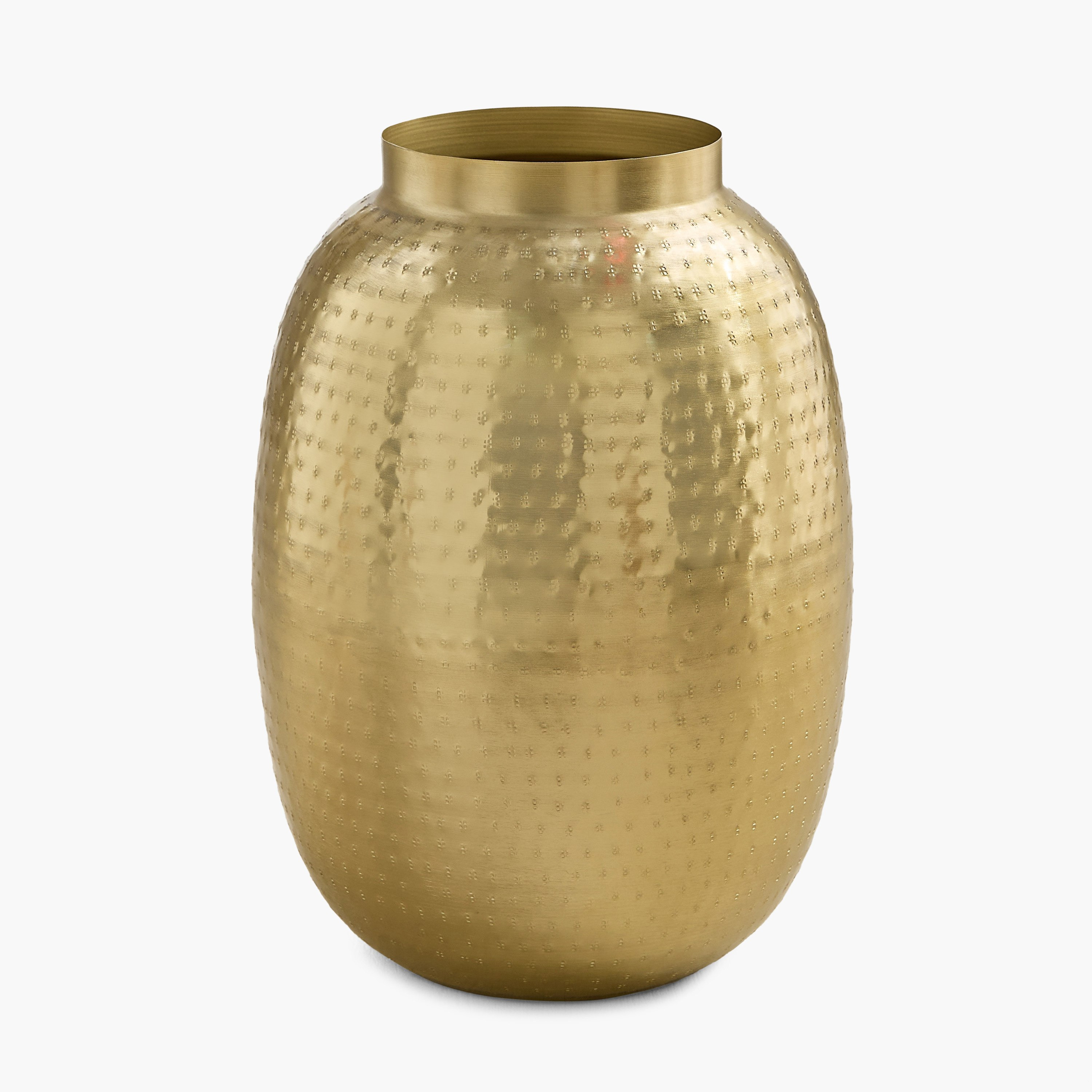 Avya Metal Hammered Floor Planter - 33x33x45 cm-hbxhomeware-hbxdecorandfurnishings-image-5